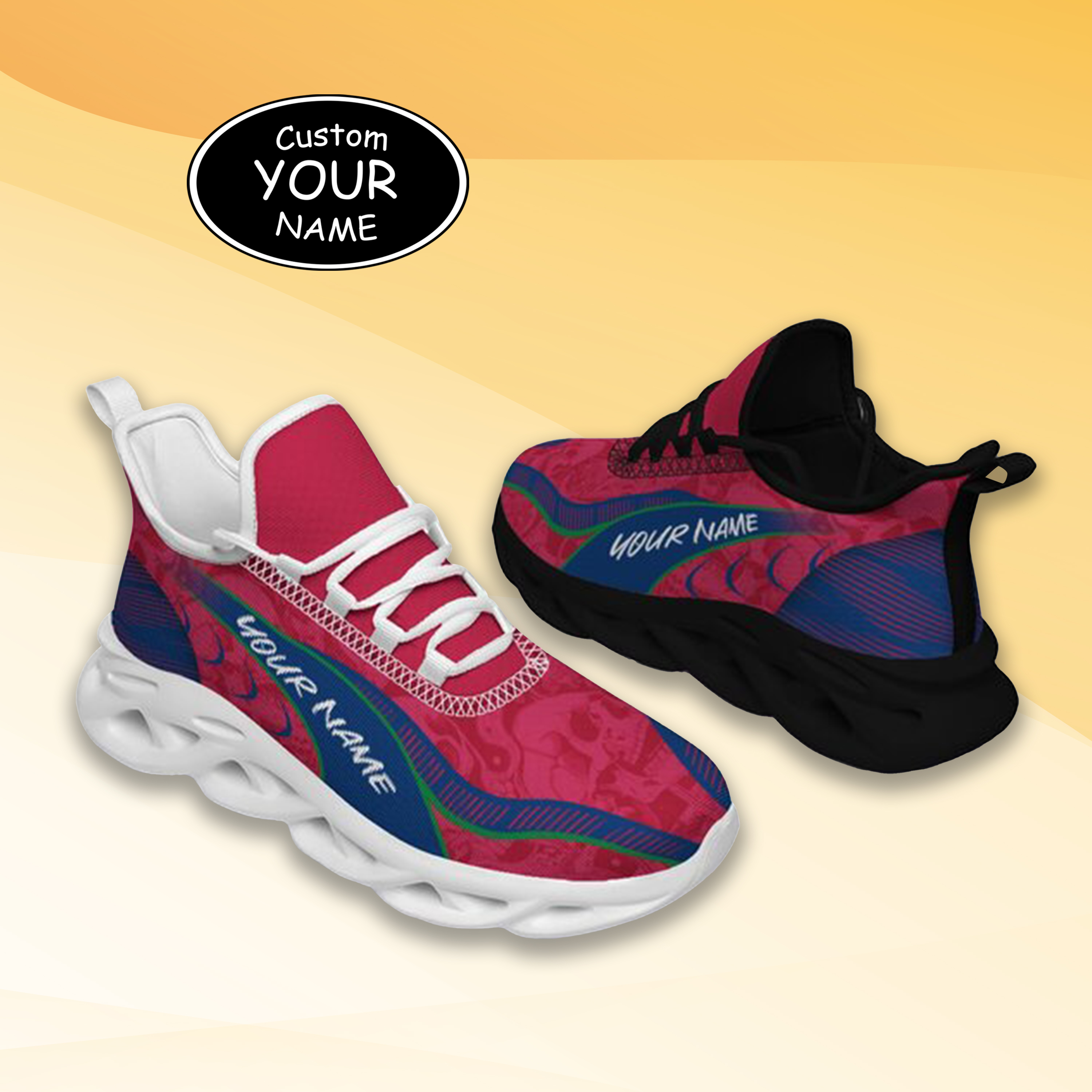 Max Sowl-25-cy-Fresno-18-2, Personalized Fresno State Bulldogs Custom Max Sowl Shoes, Patriotic Running Sneakers, Custom Comfortable Walking Shoes