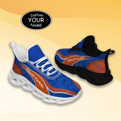 Personalized Boise State Broncos Custom Max Sowl Shoes, Patriotic Running Sneakers, Custom Comfortable Walking Shoes