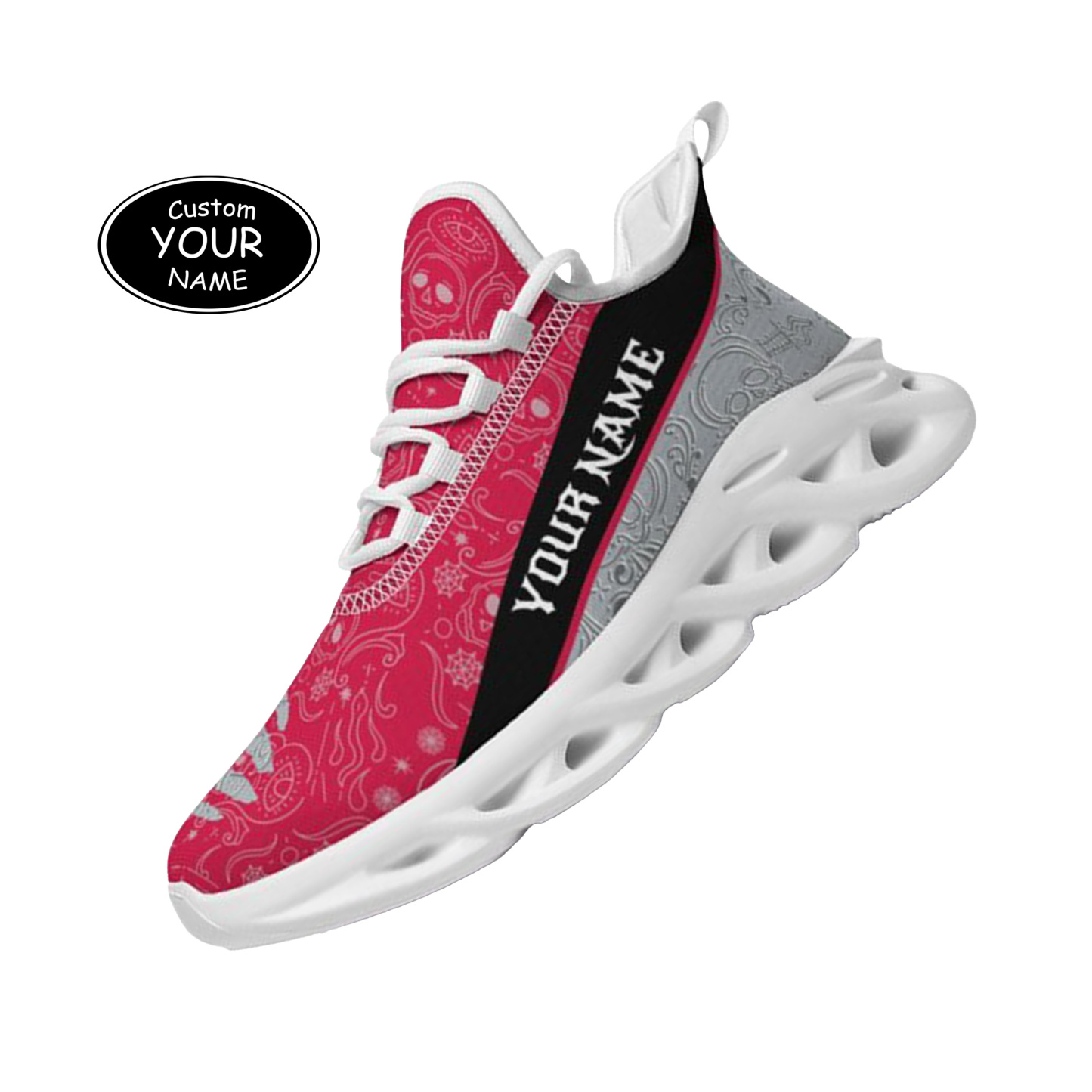 Max Sowl-25-yy-Columbus-3-2, Personalized Ohio State Buckeyes Custom Max Sowl Shoes, Patriotic Running Sneakers, Custom Comfortable Walking Shoes