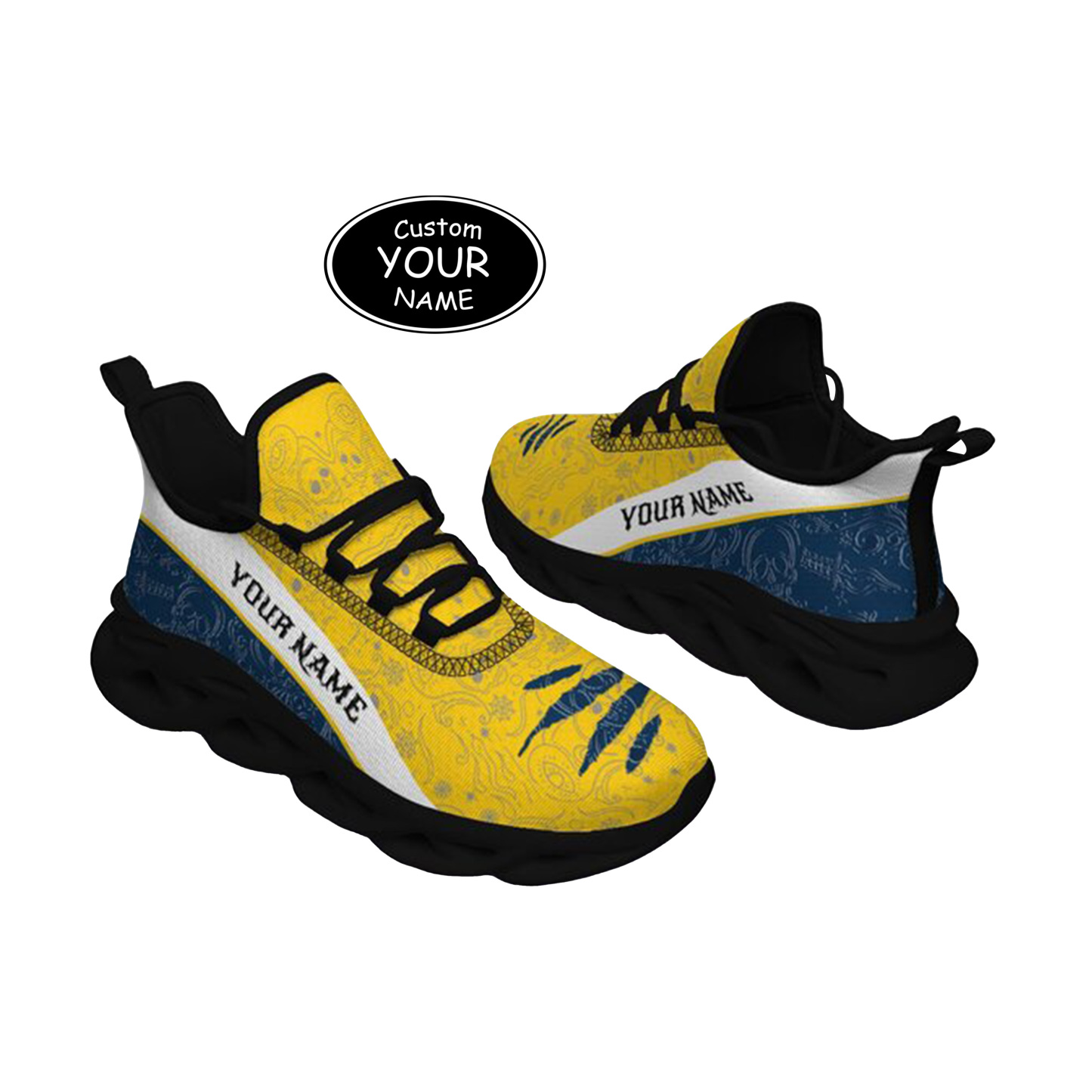 Max Sowl-25-yy-Ann Arbor-14-2, Personalized Michigan Wolverines Custom Max Sowl Shoes, Patriotic Running Sneakers, Custom Comfortable Walking Shoes