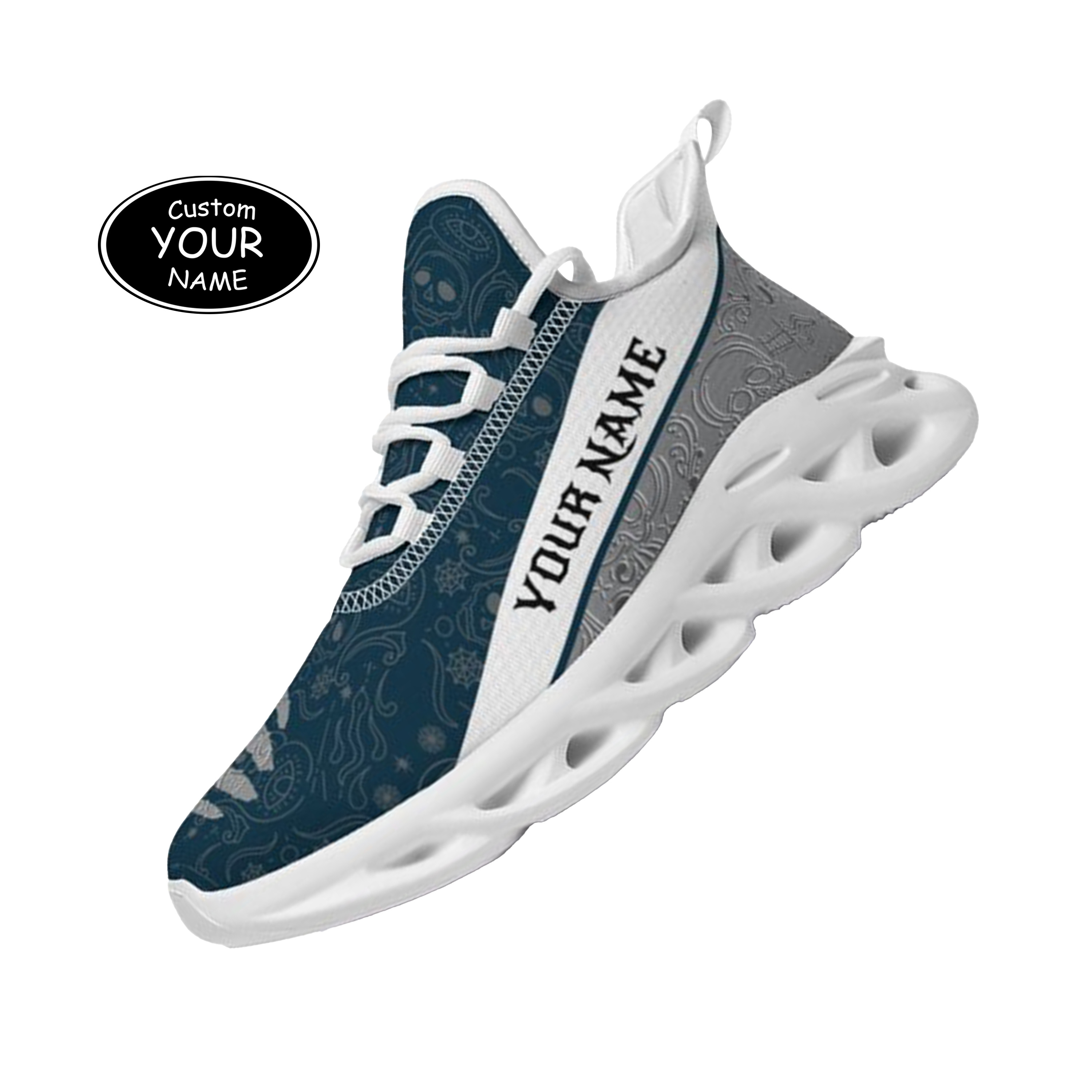 Max Sowl-25-yy-Logan-22-2, Personalized Utah State Aggies Custom Max Sowl Shoes, Patriotic Running Sneakers, Custom Comfortable Walking Shoes