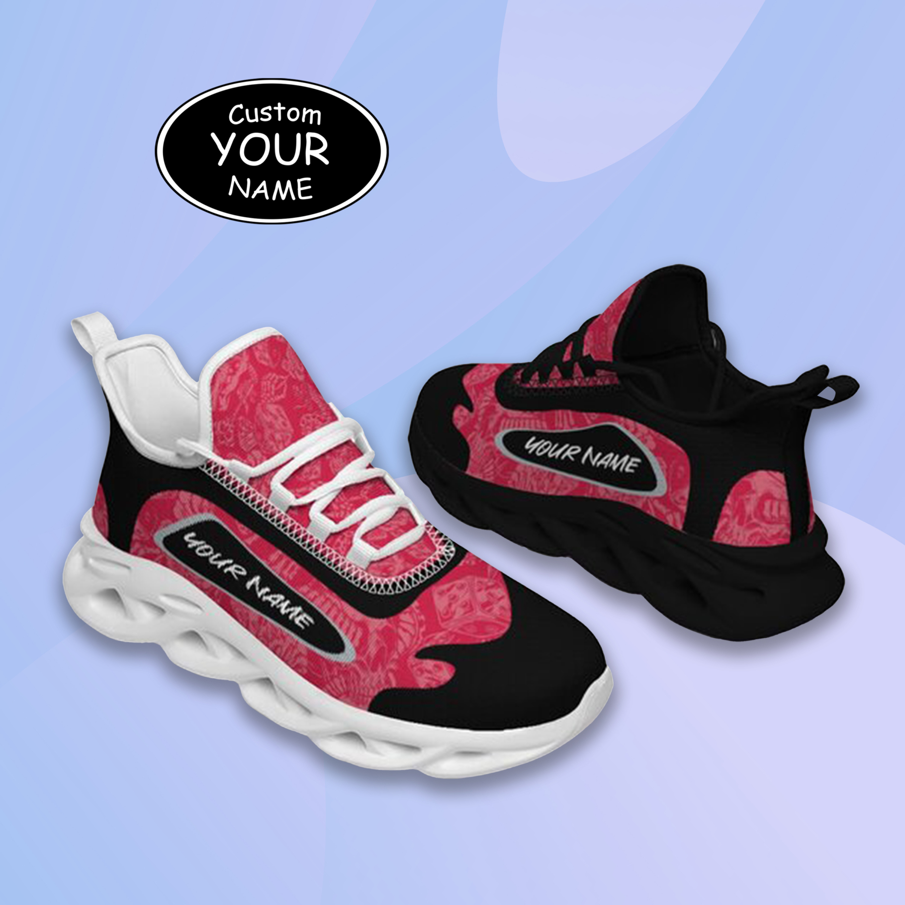 Personalized Ohio State Buckeyes Custom Max Sowl Shoes, Patriotic Running Sneakers, Custom Comfortable Walking Shoes