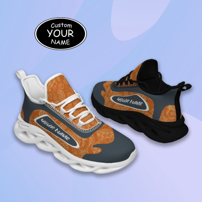 Personalized Texas Longhorns Custom Max Sowl Shoes, Patriotic Running Sneakers, Custom Comfortable Walking Shoes