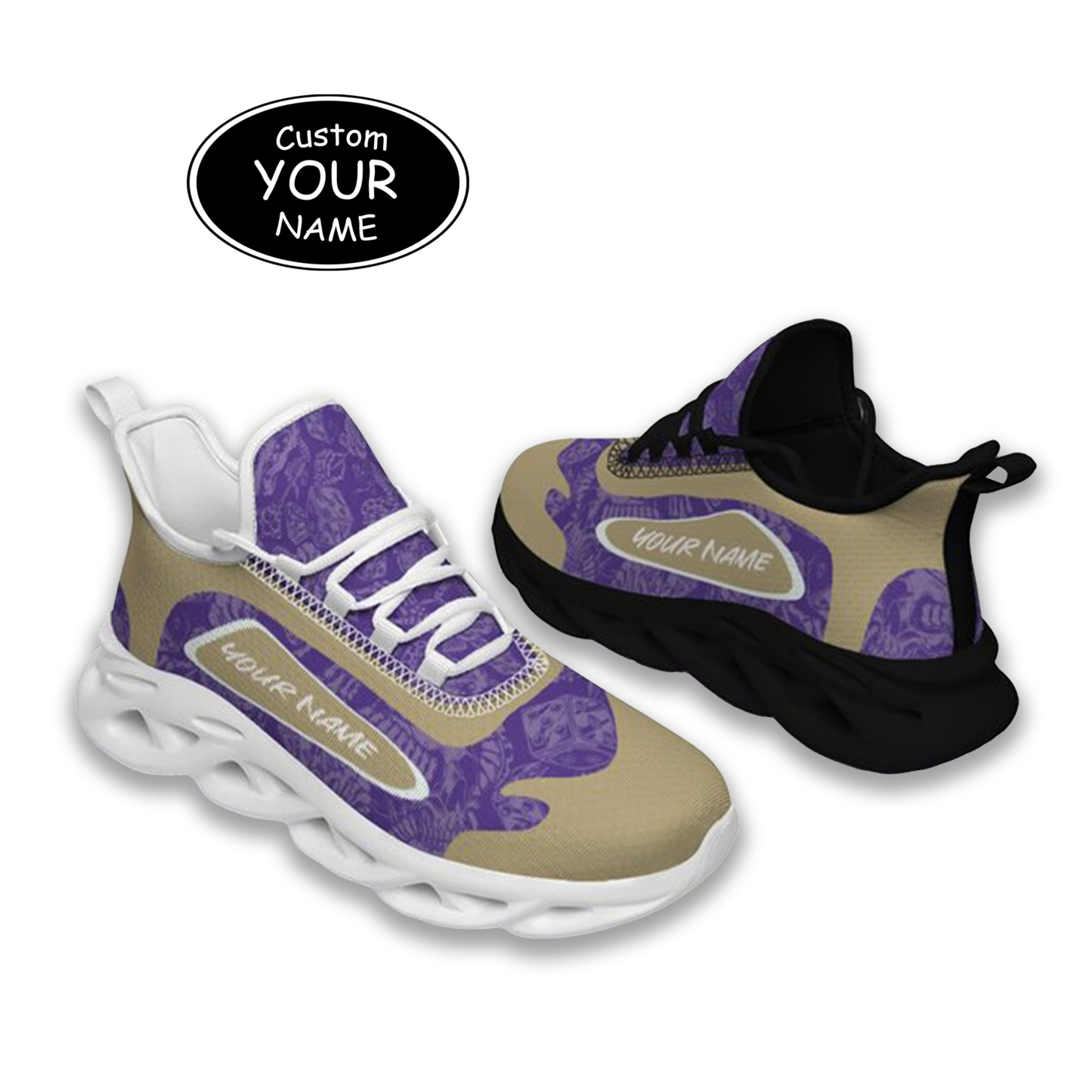 Max Sowl-25-cy-Seattle-13-3, Personalized Washington Huskies Custom Max Sowl Shoes, Patriotic Running Sneakers, Custom Comfortable Walking Shoes