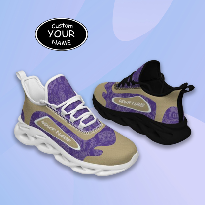 Personalized Washington Huskies Custom Max Sowl Shoes, Patriotic Running Sneakers, Custom Comfortable Walking Shoes