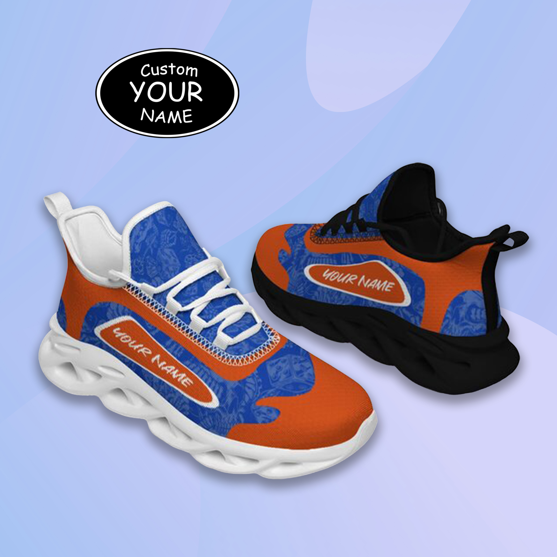 Personalized Boise State Broncos Custom Max Sowl Shoes, Patriotic Running Sneakers, Custom Comfortable Walking Shoes