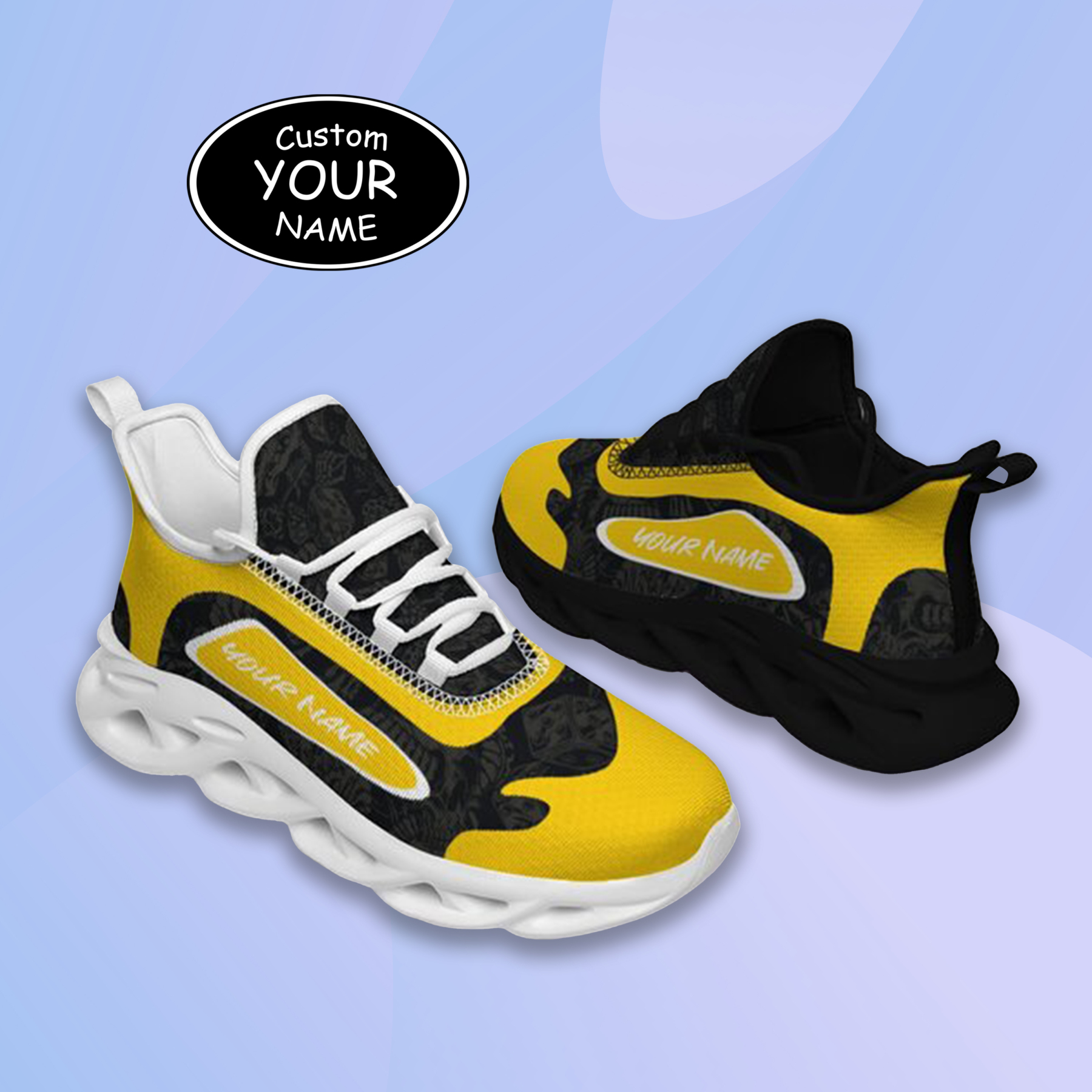 Personalized Iowa Hawkeyes Custom Max Sowl Shoes, Patriotic Running Sneakers, Custom Comfortable Walking Shoes