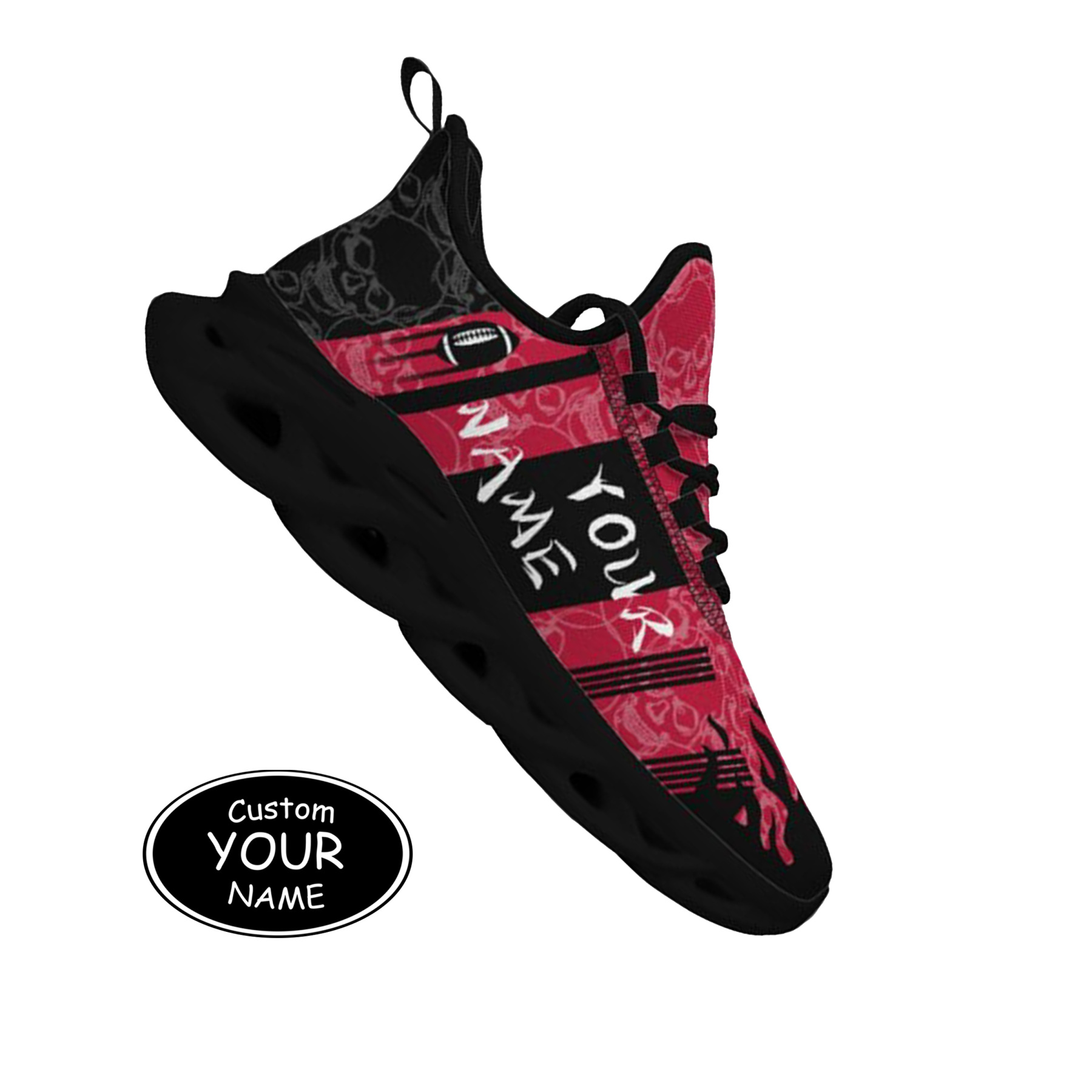 Max Sowl-25-yy-Athens-8-3, Personalized Georgia Bulldogs Custom Max Sowl Shoes, Patriotic Running Sneakers, Custom Comfortable Walking Shoes