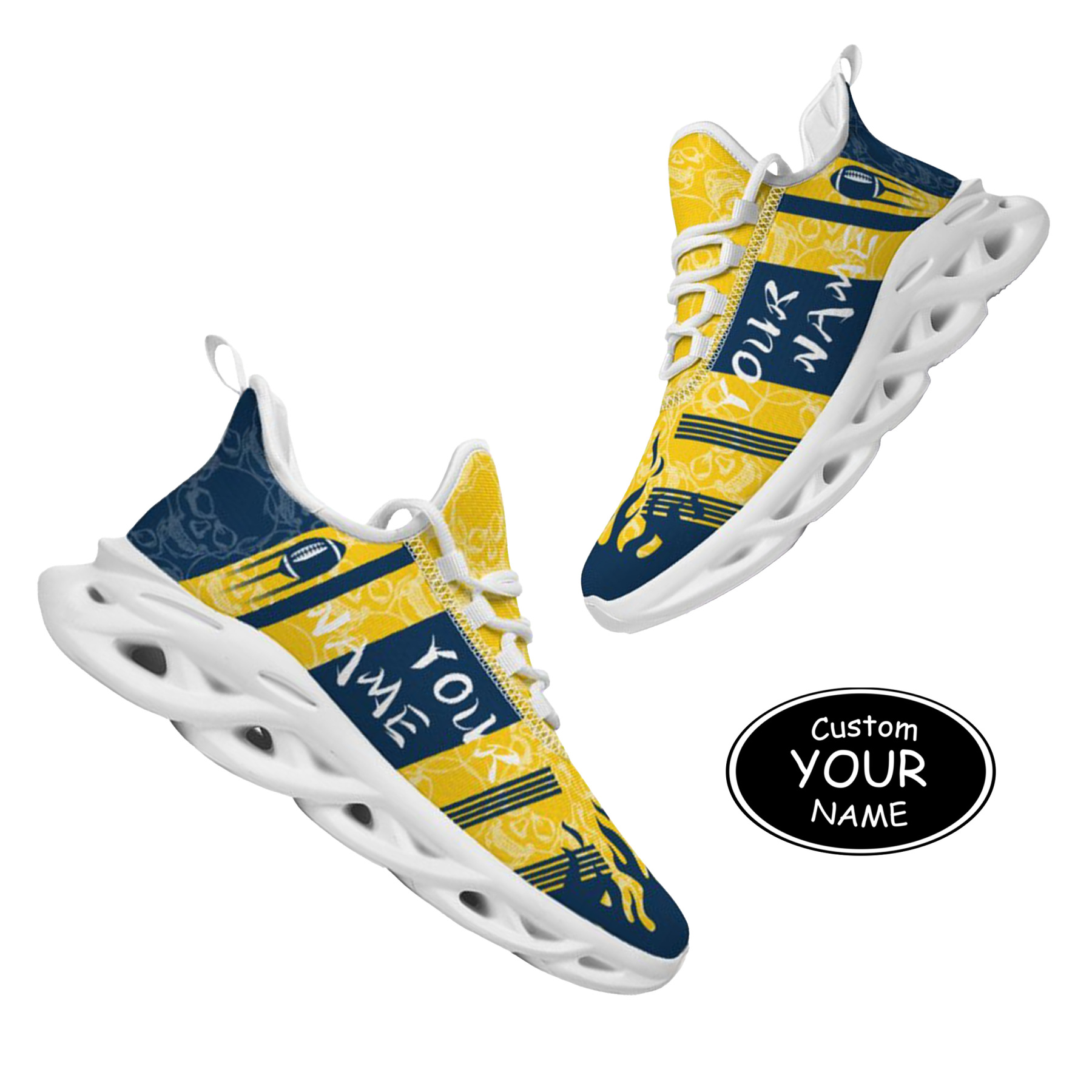 Max Sowl-25-yy-Ann Arbor-14-3, Personalized Michigan Wolverines Custom Max Sowl Shoes, Patriotic Running Sneakers, Custom Comfortable Walking Shoes