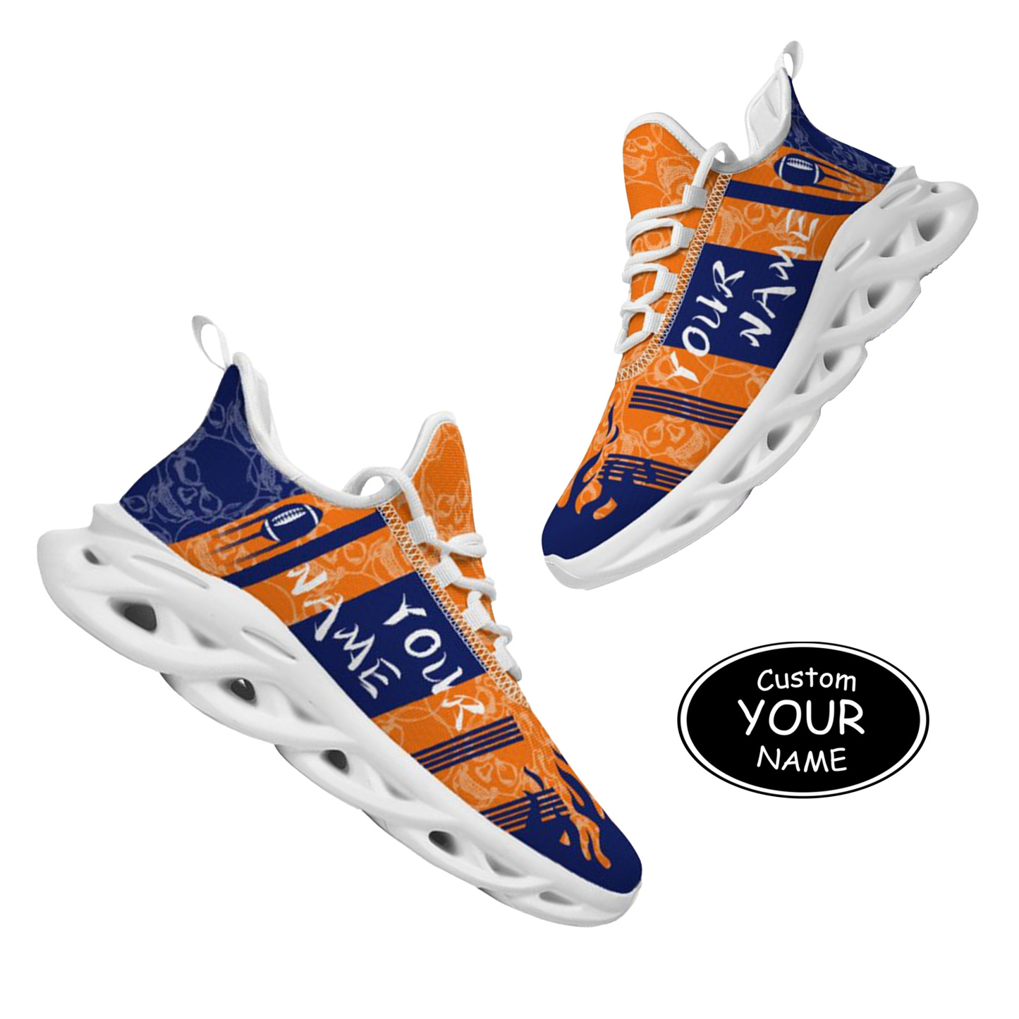 Max Sowl-25-yy-Syracuse-15-3, Personalized Syracuse Orange Custom Max Sowl Shoes, Patriotic Running Sneakers, Custom Comfortable Walking Shoes