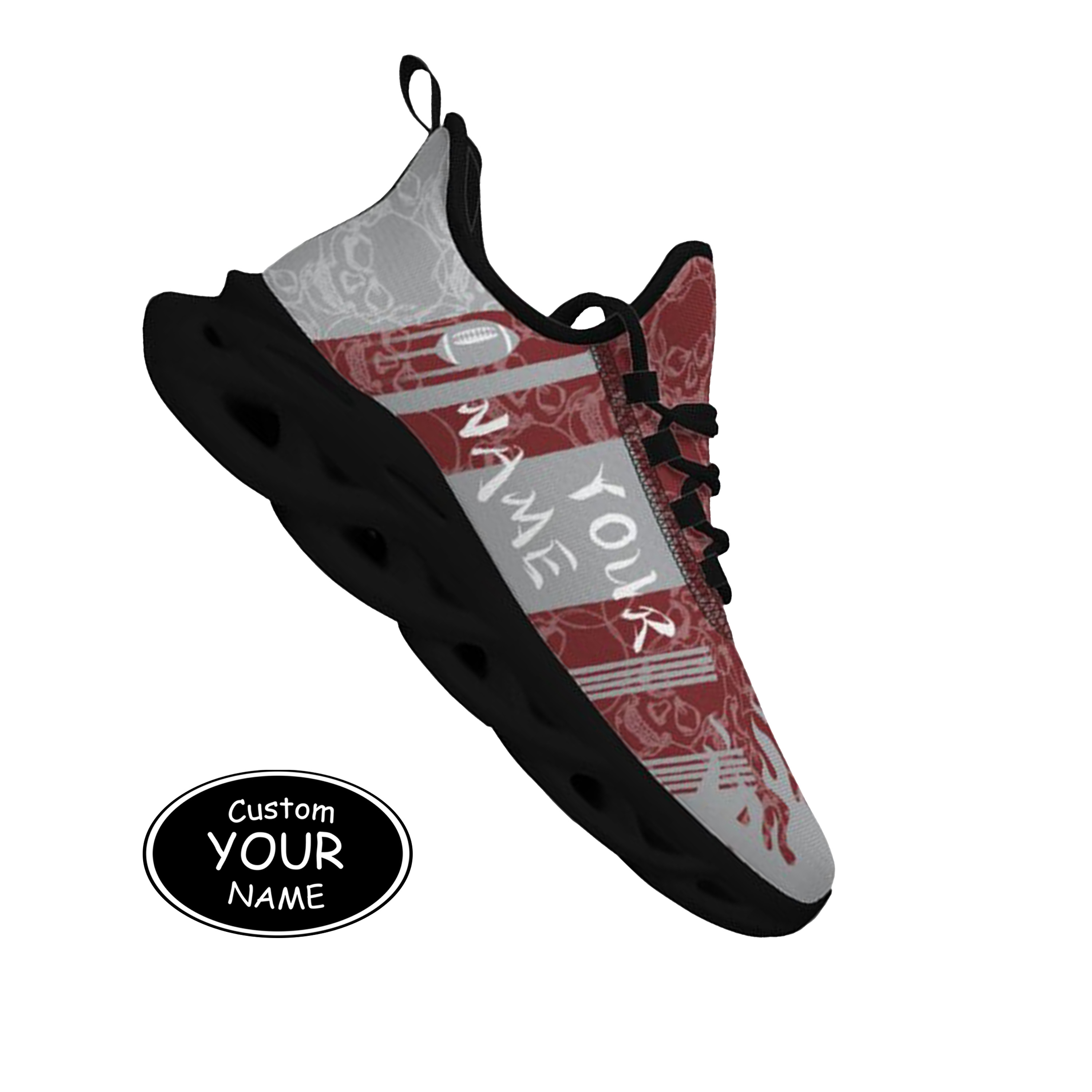 Max Sowl-25-yy-College Station-16-3, Personalized Texas A&M Aggies Custom Max Sowl Shoes, Patriotic Running Sneakers, Custom Comfortable Walking Shoes
