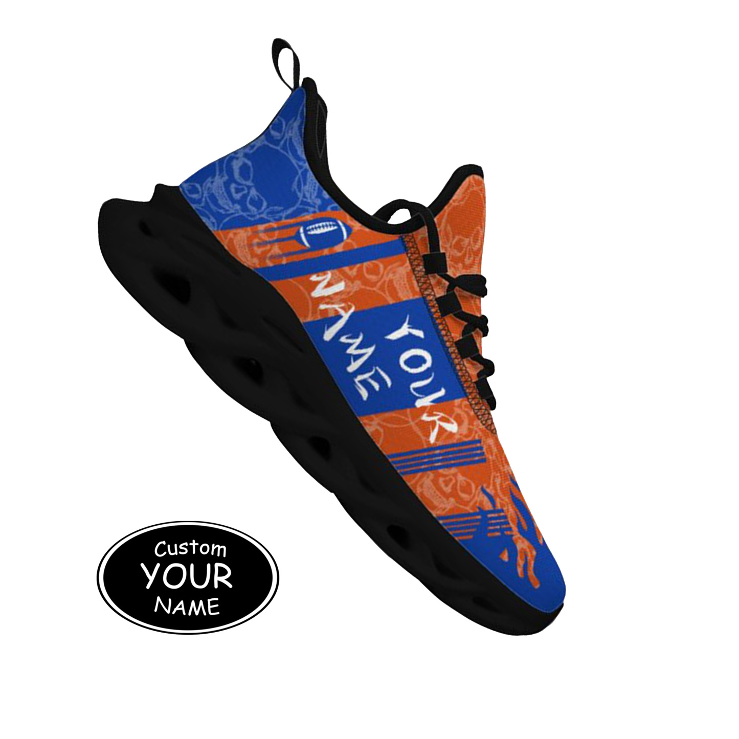 Max Sowl-25-yy-Boise-23-3, Personalized Boise State Broncos Custom Max Sowl Shoes, Patriotic Running Sneakers, Custom Comfortable Walking Shoes