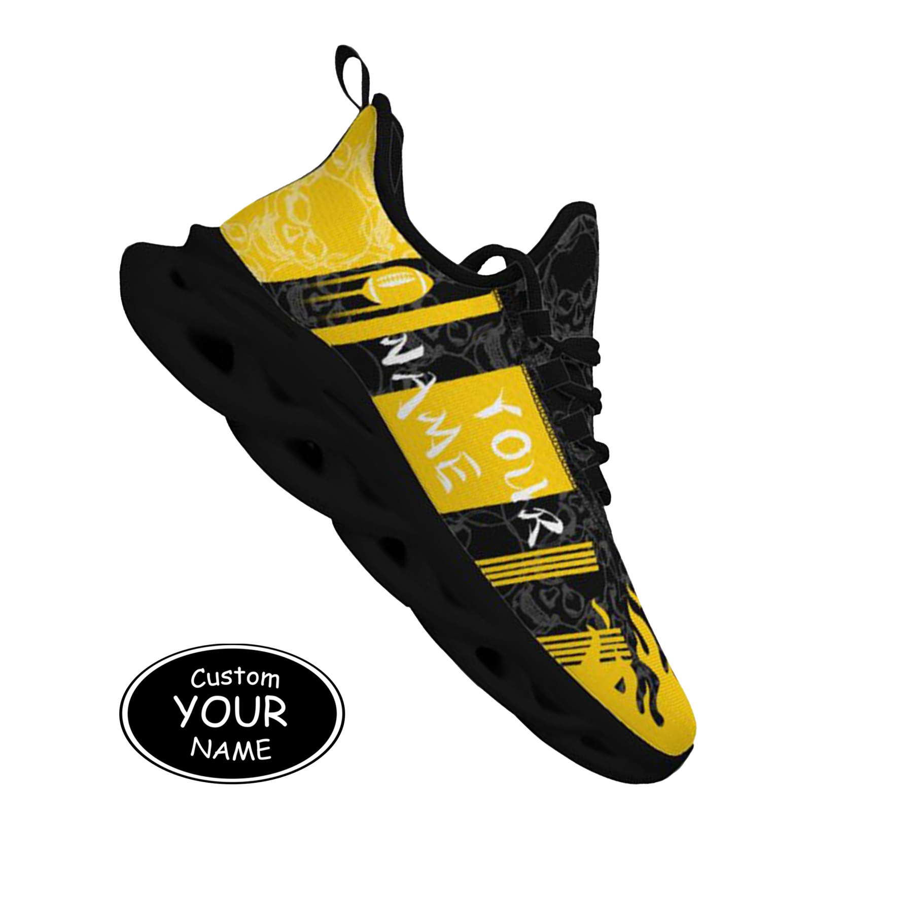 Max Sowl-25-yy-Iowa City-25-3, Personalized Iowa Hawkeyes Custom Max Sowl Shoes, Patriotic Running Sneakers, Custom Comfortable Walking Shoes