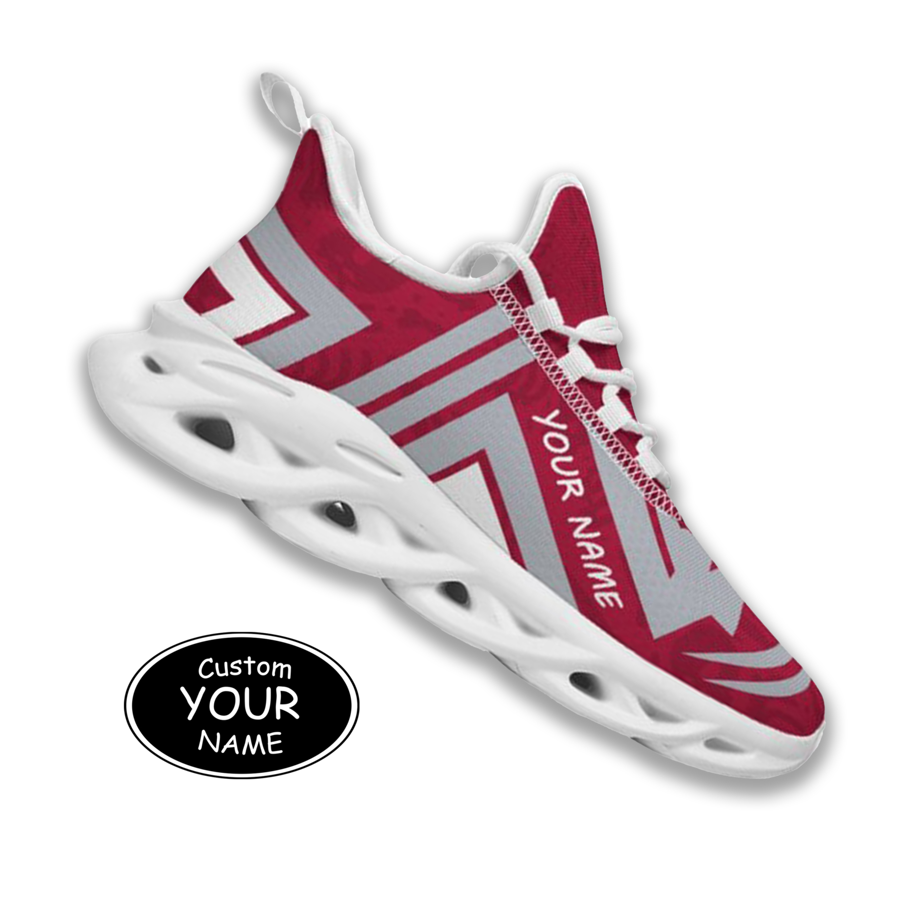 Max Sowl-25-cy-Tuscaloosa-2-4, Personalized Alabama Crimson Tide Custom Max Sowl Shoes, Personalized Sport Footwear, Custom Color-Blocked Running Shoes