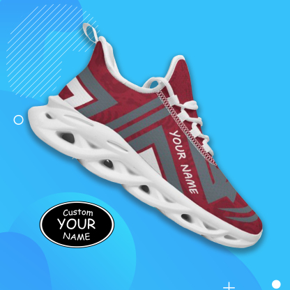 Max Sowl-25-cy-Pullman-10-4, Personalized Washington State Cougars Custom Max Sowl Shoes, Personalized Sport Footwear, Custom Color-Blocked Running Shoes