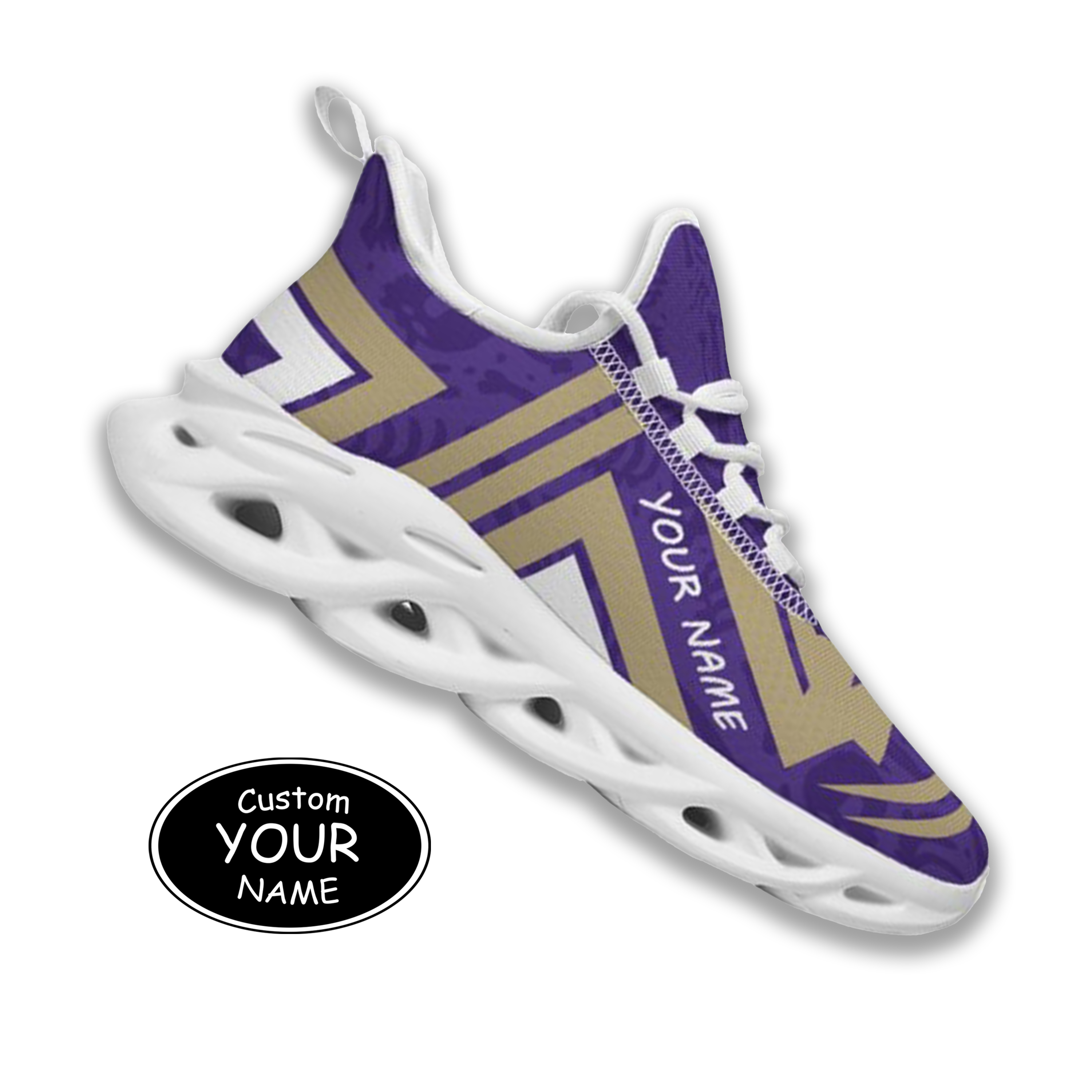 Max Sowl-25-cy-Seattle-13-4, Personalized Washington Huskies Custom Max Sowl Shoes, Personalized Sport Footwear, Custom Color-Blocked Running Shoes
