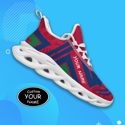 Max Sowl-25-cy-Fresno-18-4, Personalized Fresno State Bulldogs Custom Max Sowl Shoes, Personalized Sport Footwear, Custom Color-Blocked Running Shoes