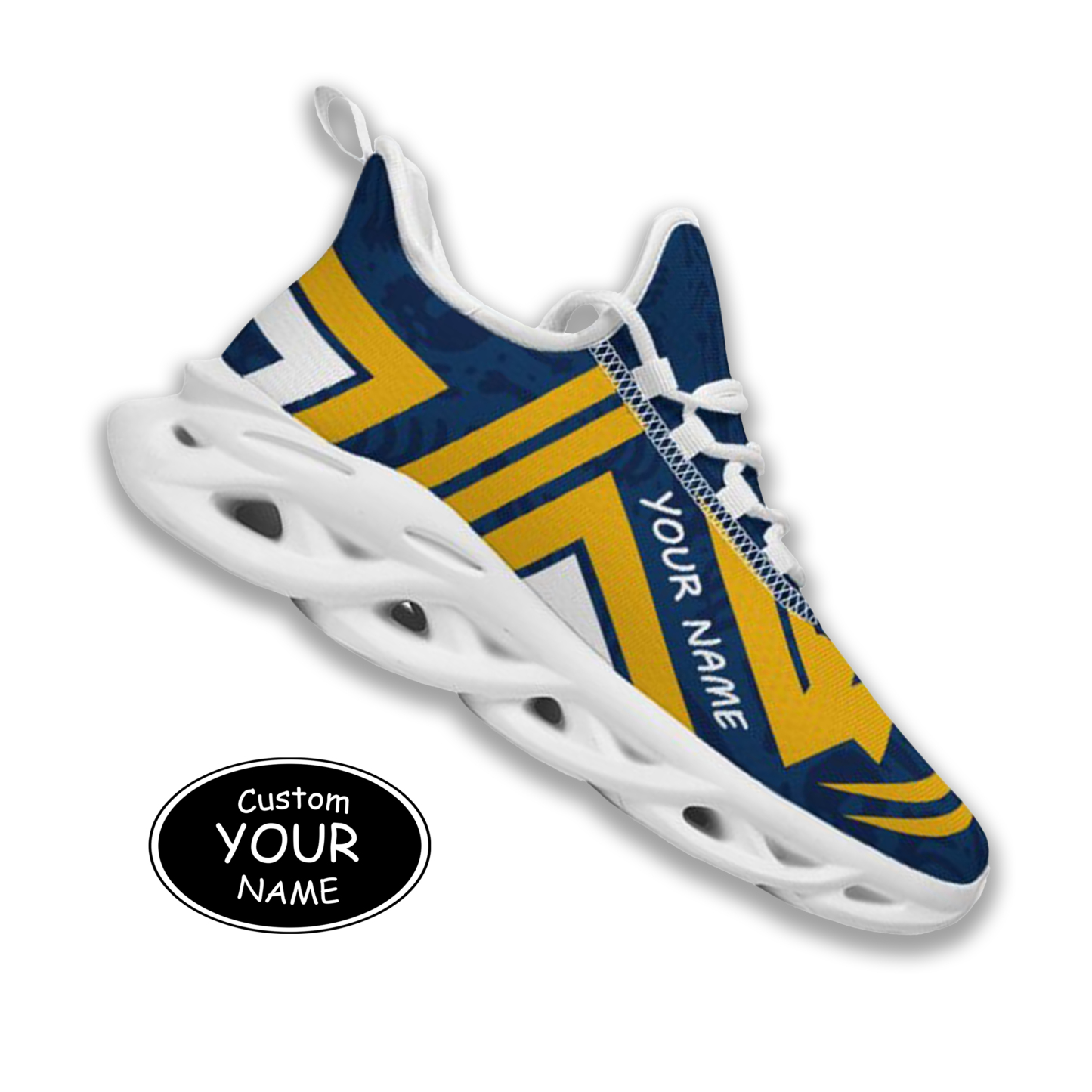 Max Sowl-25-cy-Morgantown-20-4, Personalized West Virginia Mountaineers Custom Max Sowl Shoes, Personalized Sport Footwear, Custom Color-Blocked Running Shoes