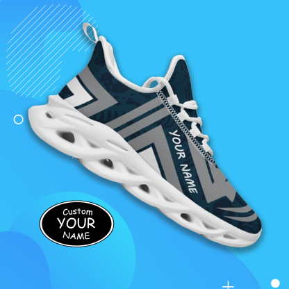 Max Sowl-25-cy-Logan-22-4, Personalized Utah State Aggies Custom Max Sowl Shoes, Personalized Sport Footwear, Custom Color-Blocked Running Shoes