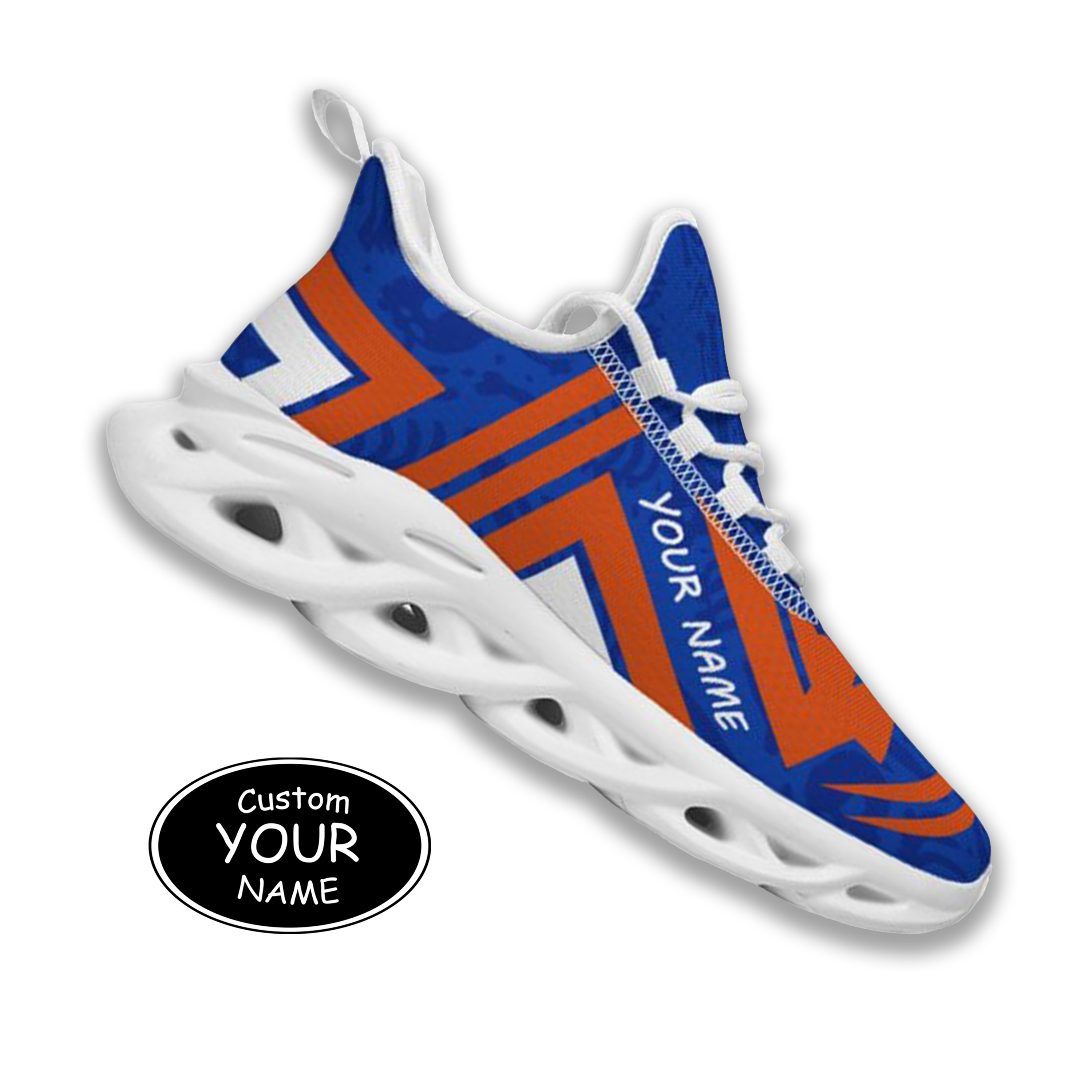 Max Sowl-25-cy-Boise-23-4, Personalized Boise State Broncos Custom Max Sowl Shoes, Personalized Sport Footwear, Custom Color-Blocked Running Shoes