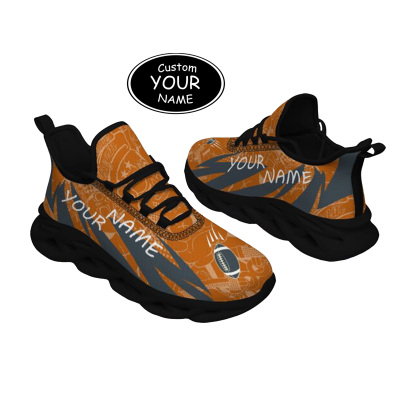 Max Sowl-25-yy-Austin-9-4, Personalized Texas Longhorns Custom Max Sowl Shoes, Personalized Sport Footwear, Custom Color-Blocked Running Shoes