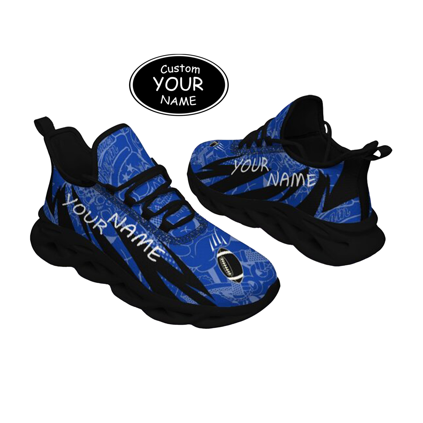 Max Sowl-25-yy-Lexington-12-4, Personalized Kentucky Wildcats Custom Max Sowl Shoes, Personalized Sport Footwear, Custom Color-Blocked Running Shoes