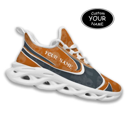 Max Sowl-25-cy-Austin-9-5, Personalized Texas Longhorns Custom Max Sowl Shoes, Personalized Skull Sport Footwear, Custom Color-Blocked Running Shoes