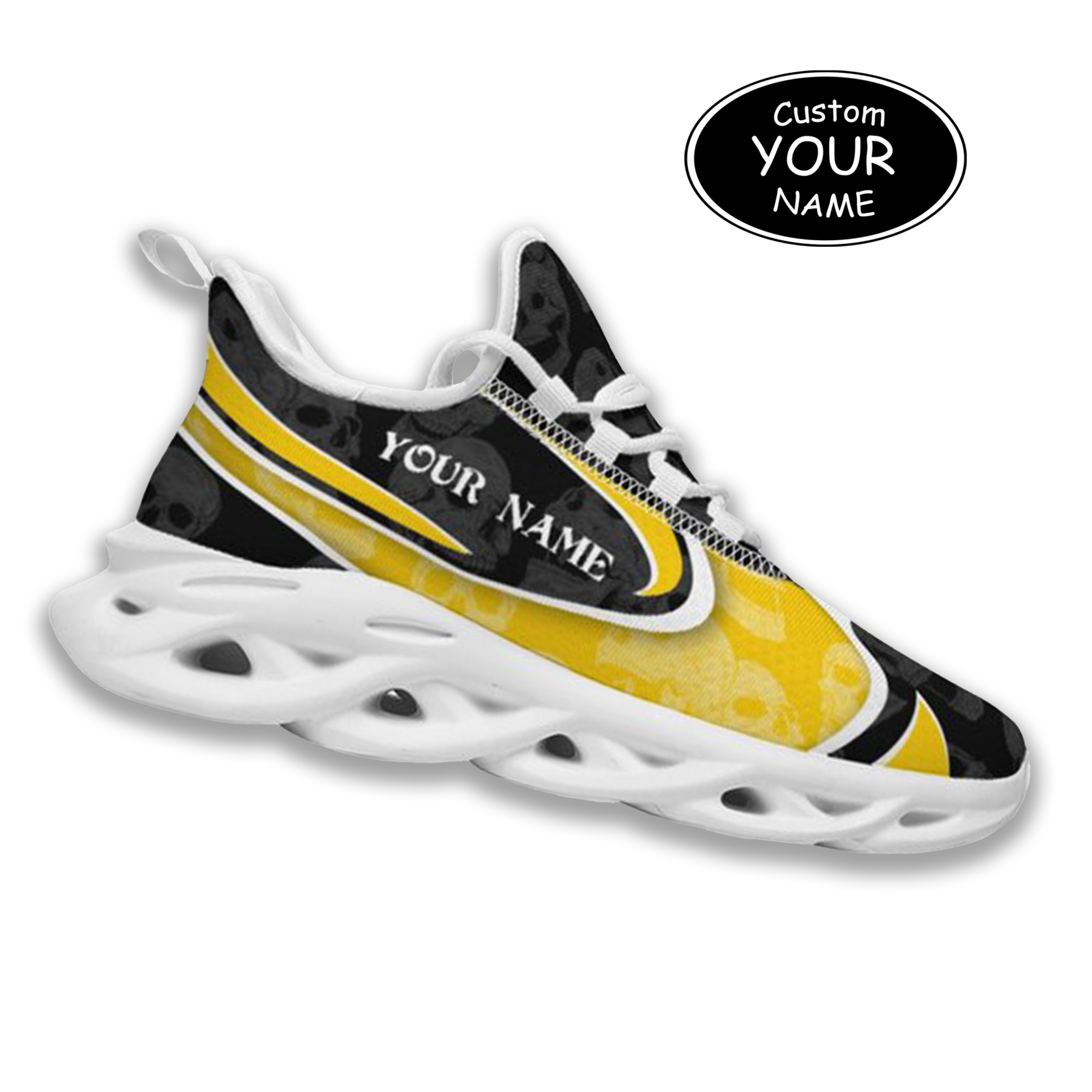 Max Sowl-25-cy-Iowa City-25-5, Personalized Iowa Hawkeyes Custom Max Sowl Shoes, Personalized Sport Footwear, Custom Color-Blocked Running Shoes