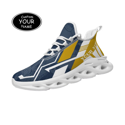 Max Sowl-25-yy-South Bend-5-5, Personalized Notre Dame Fighting Irish Custom Max Sowl Shoes, Personalized Skull Sport Footwear, Custom Color-Blocked Running Shoes