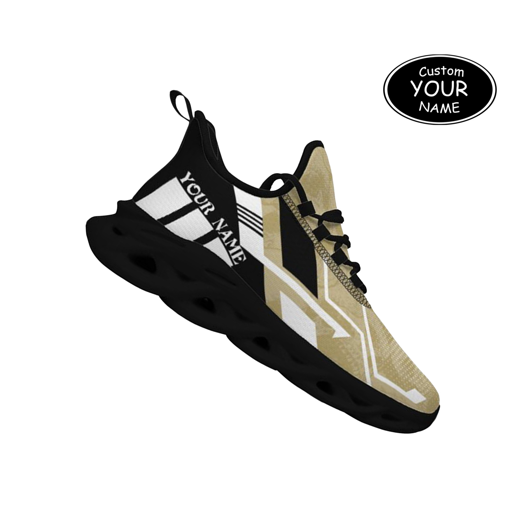Max Sowl-25-yy-Orlando-11-5, Personalized UCF Knights Custom Max Sowl Shoes, Personalized Skull Sport Footwear, Custom Color-Blocked Running Shoes