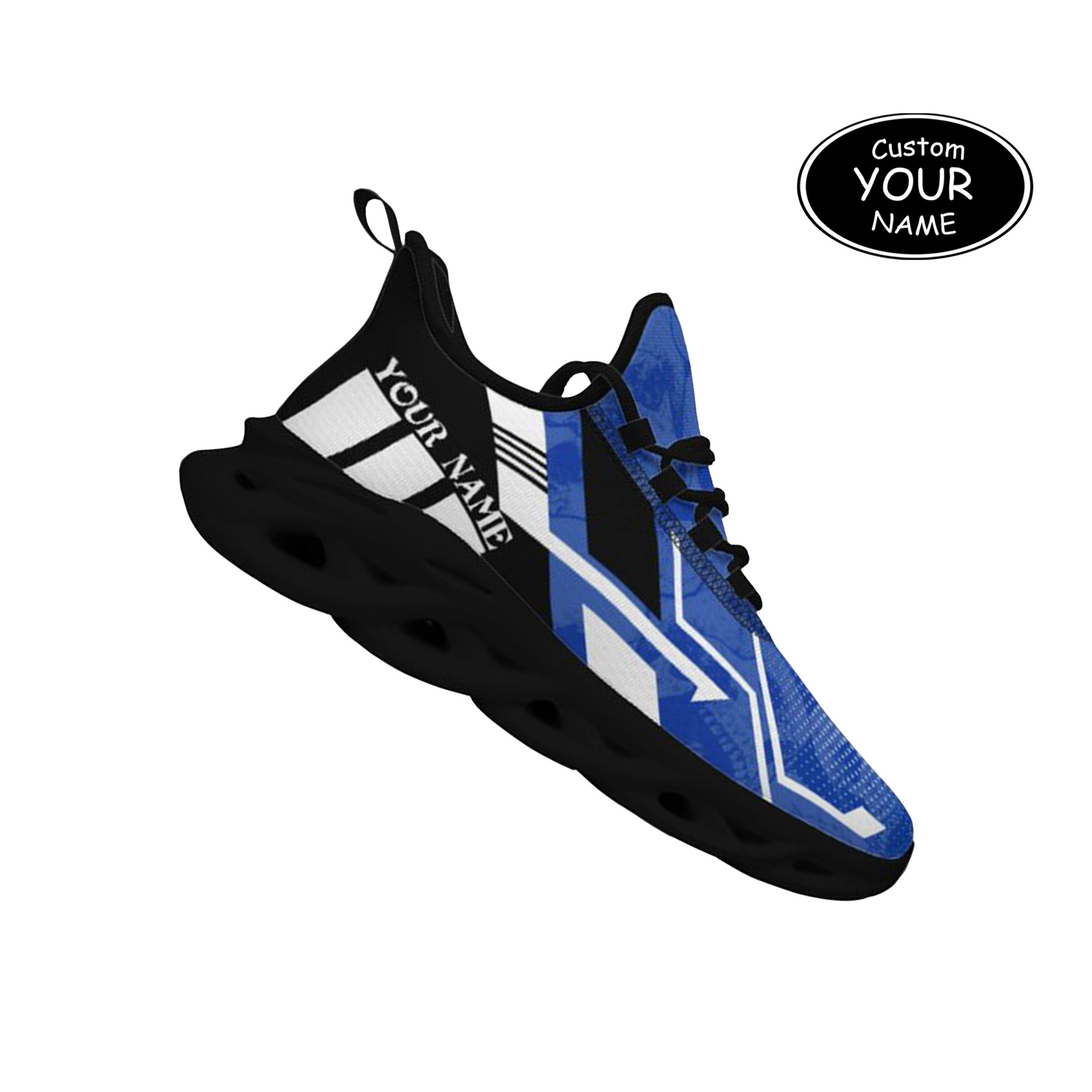 Max Sowl-25-yy-Lexington-12-5, Personalized Kentucky Wildcats Custom Max Sowl Shoes, Personalized Skull Sport Footwear, Custom Color-Blocked Running Shoes