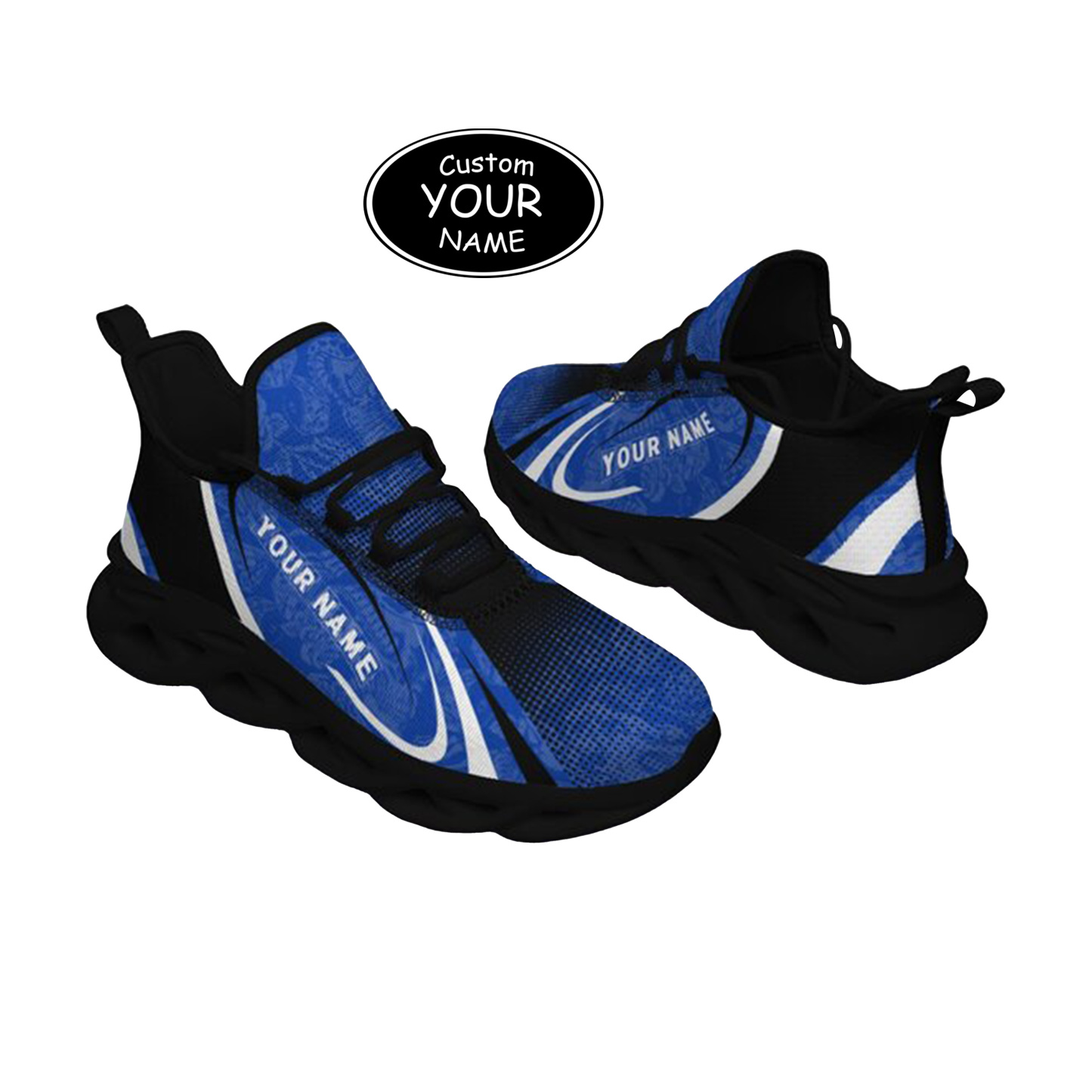 Max Sowl-25-yy-Lexington-12-6, Personalized Kentucky Wildcats Custom Max Sowl Shoes, Personalized Skull Sport Footwear, Custom Color-Blocked Running Shoes