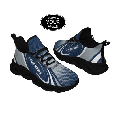 Max Sowl-25-yy-State College-17-6, Personalized Penn State Nittany Lions Custom Max Sowl Shoes, Personalized Skull Sport Footwear, Custom Color-Blocked Running Shoes