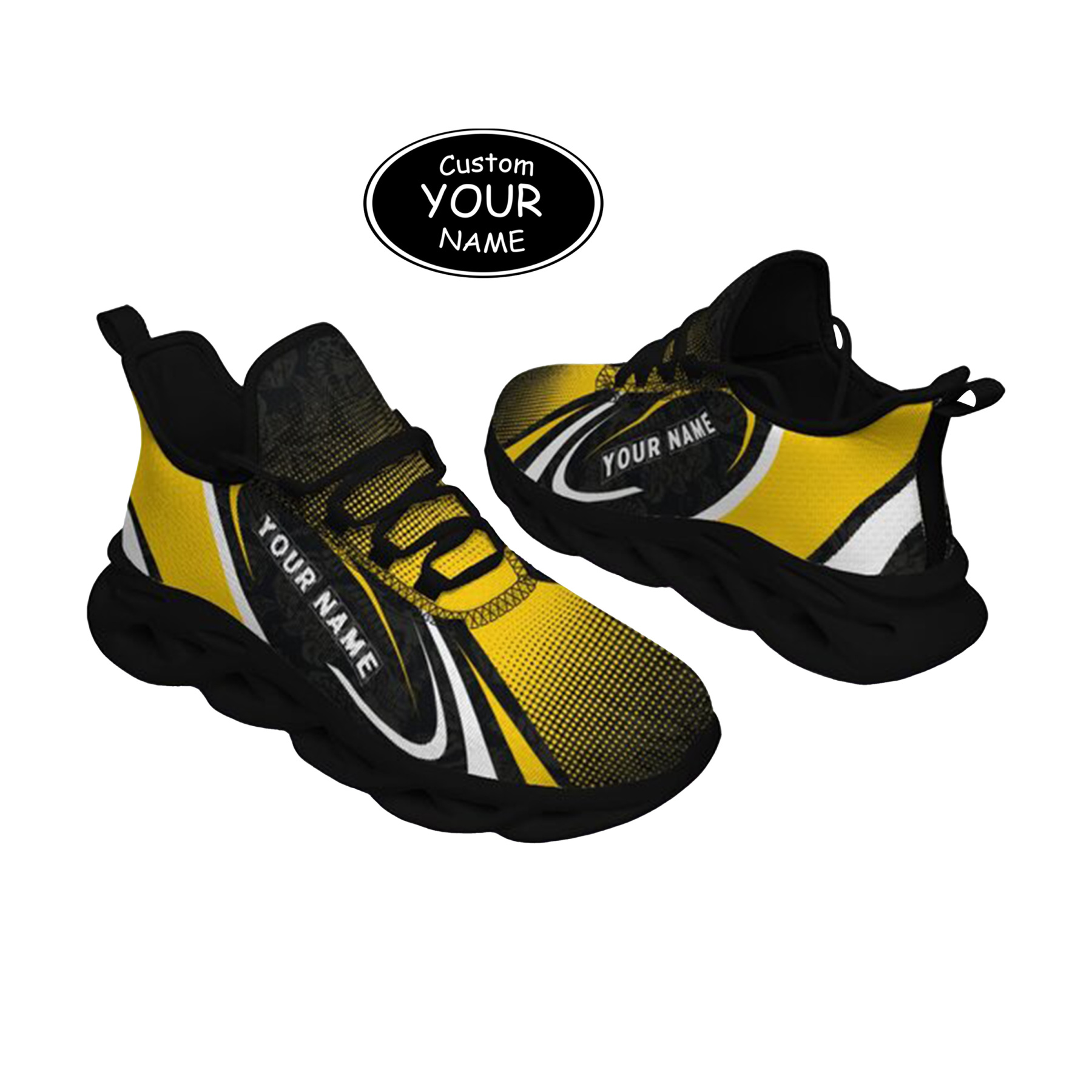Max Sowl-25-yy-Iowa City-25-6, Personalized Iowa Hawkeyes Custom Max Sowl Shoes, Personalized Skull Sport Footwear, Custom Color-Blocked Running Shoes