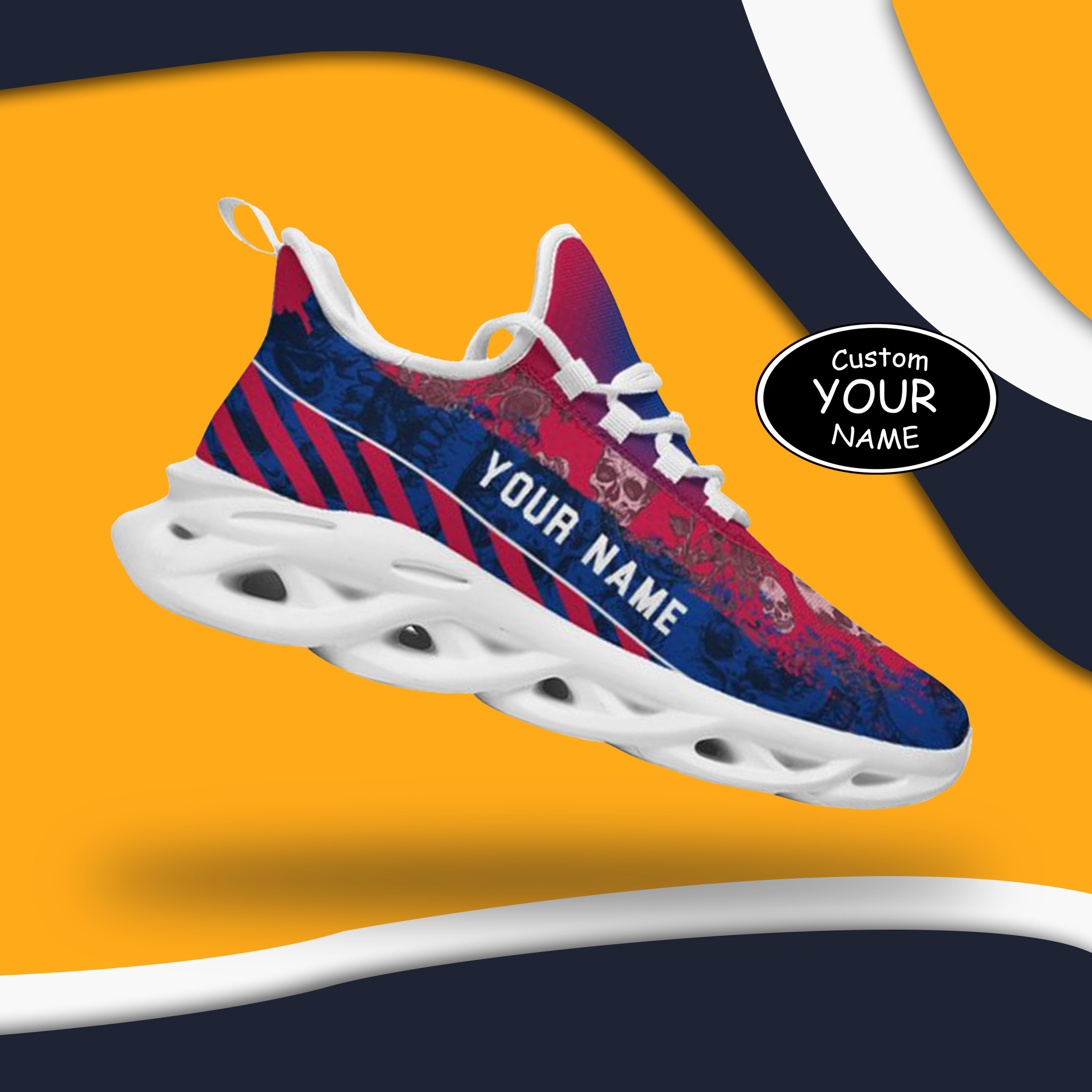 Personalized  Buffalo Sneakers, Custom Breathable Walking Shoes, Patriotic Running Shoes,Max Sowl-25-cy-Buffalo-4-2