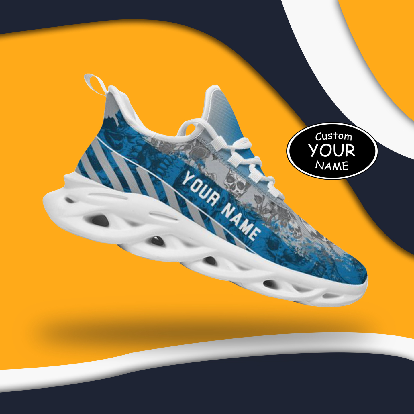 Personalized  Detroit Sneakers, Custom Breathable Walking Shoes, Patriotic Running Shoes,Max Sowl-25-cy-Detroit-11-2