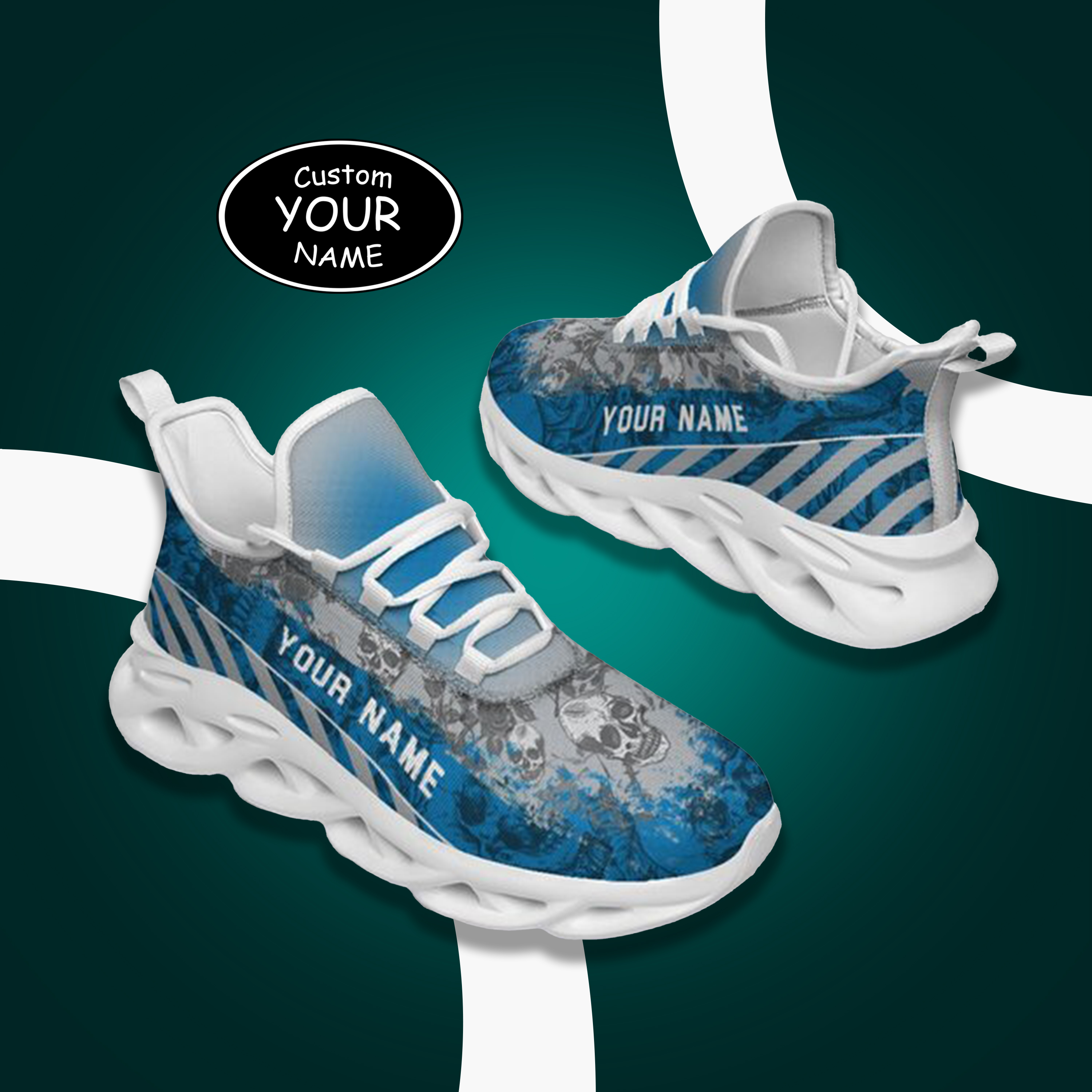 Personalized  Detroit Sneakers, Custom Breathable Walking Shoes, Patriotic Running Shoes,Max Sowl-25-cy-Detroit-11-2