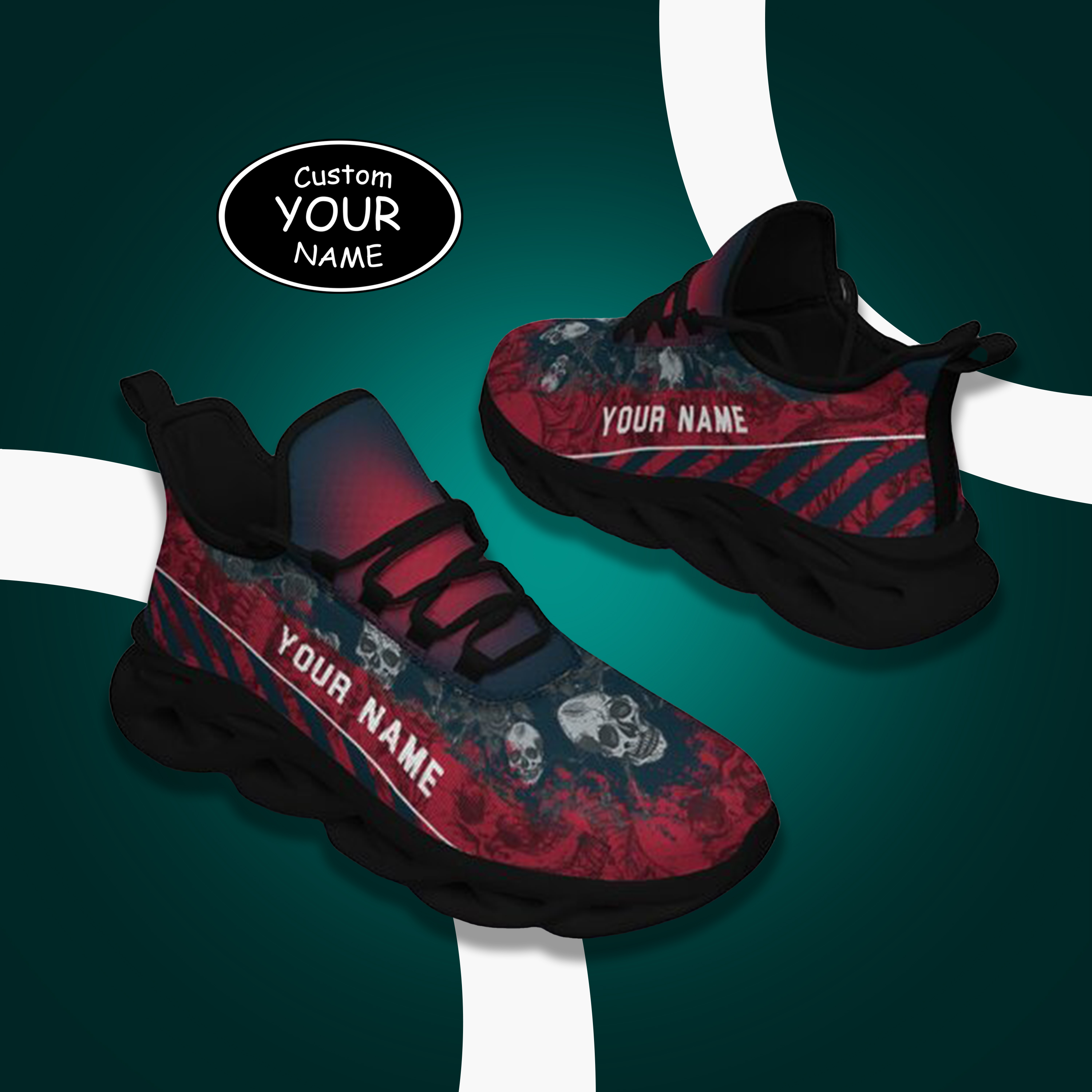 Personalized New York Sneakers, Custom Breathable Walking Shoes, Patri