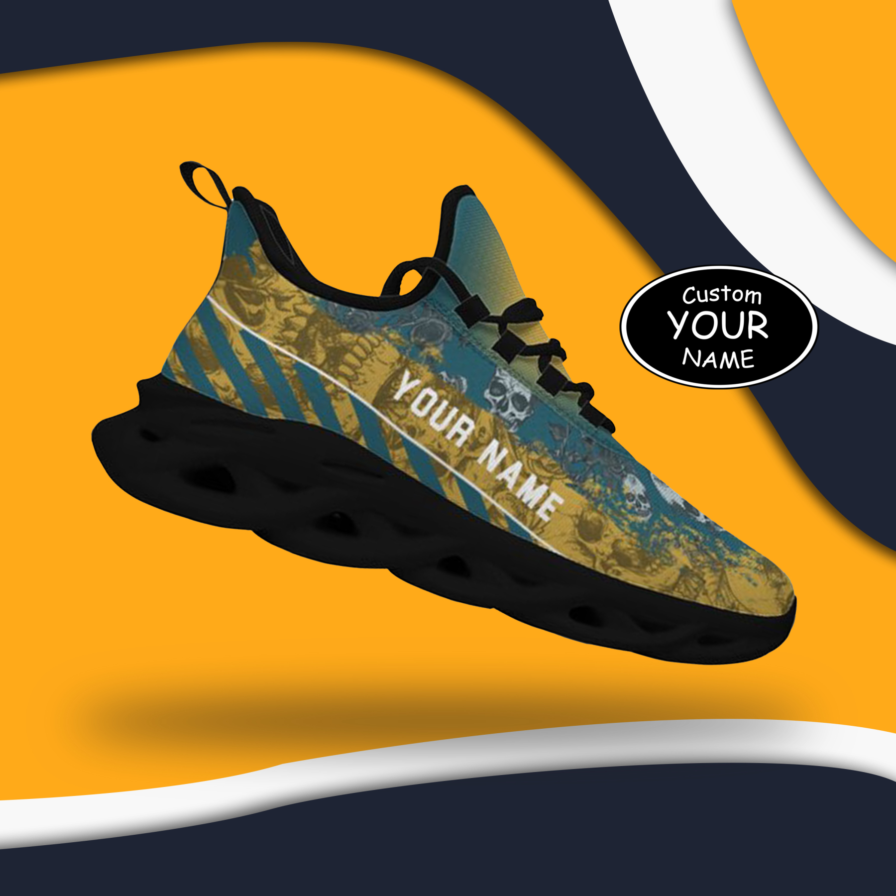 Personalized New York Sneakers, Custom Breathable Walking Shoes, Patri