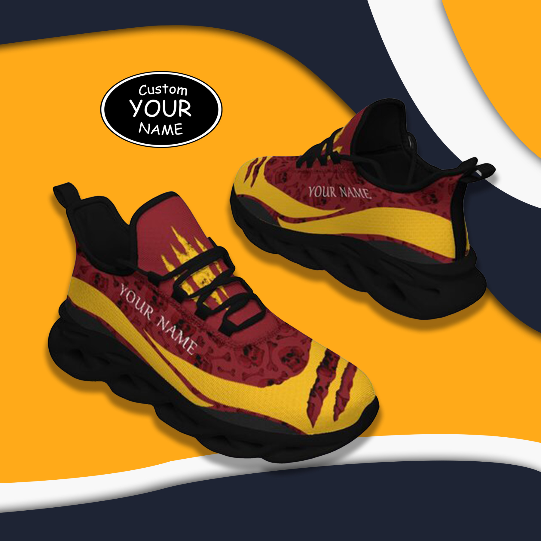 Max Sowl-25-cy-Arizona-1-3，Personalized  Arizona Sneakers, Custom Breathable Walking Shoes, Patriotic Running Shoes