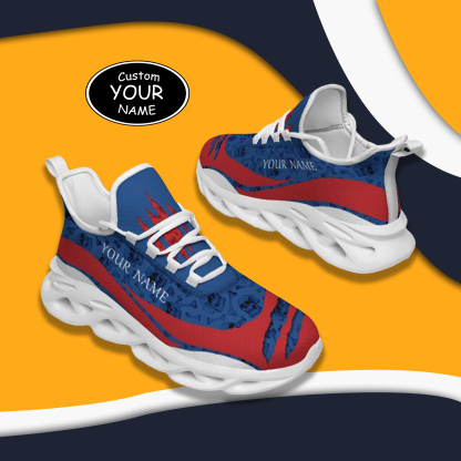 Max Sowl-25-cy-Buffalo-4-3，Personalized  Buffalo Sneakers, Custom Breathable Walking Shoes, Patriotic Running Shoes