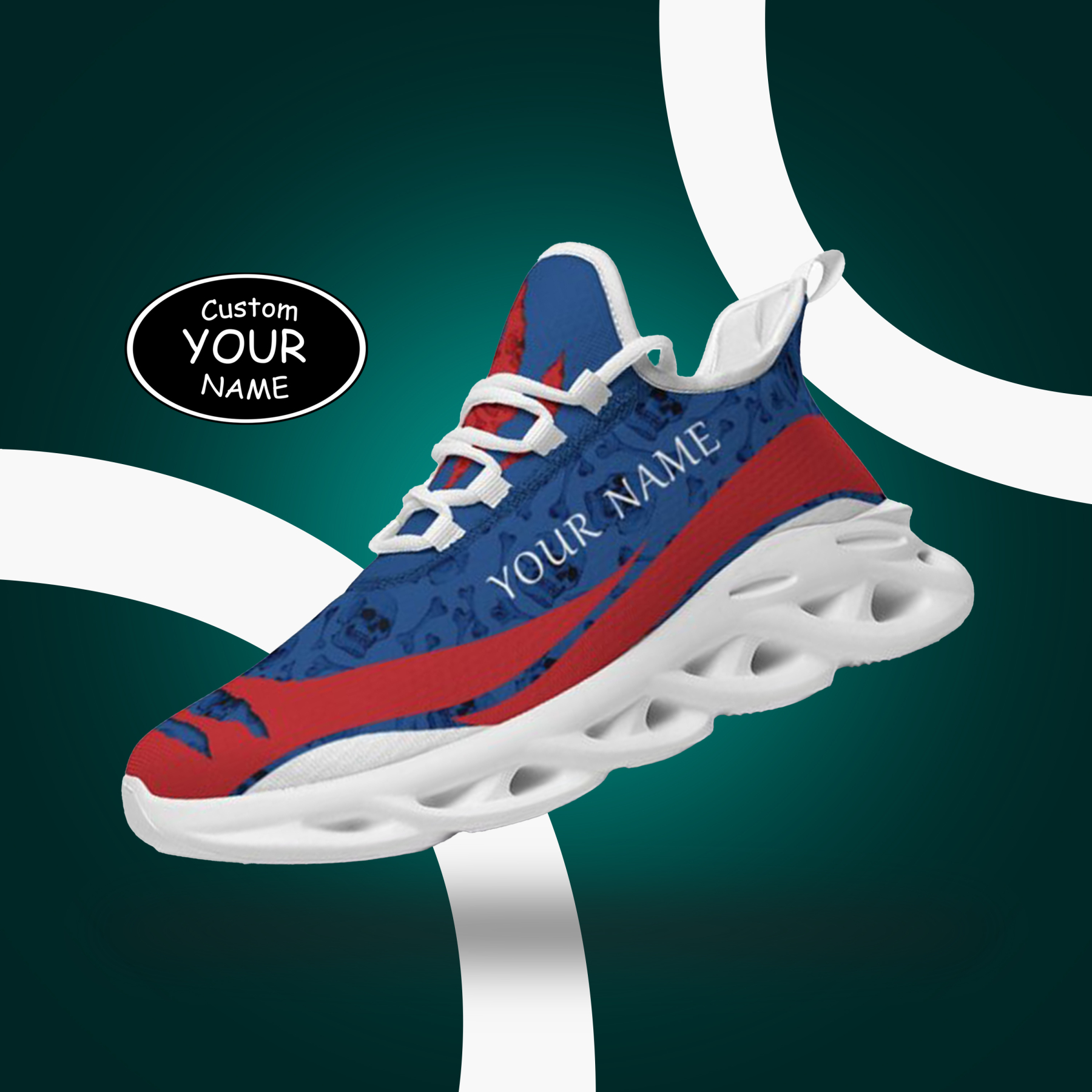 Max Sowl-25-cy-Buffalo-4-3，Personalized  Buffalo Sneakers, Custom Breathable Walking Shoes, Patriotic Running Shoes