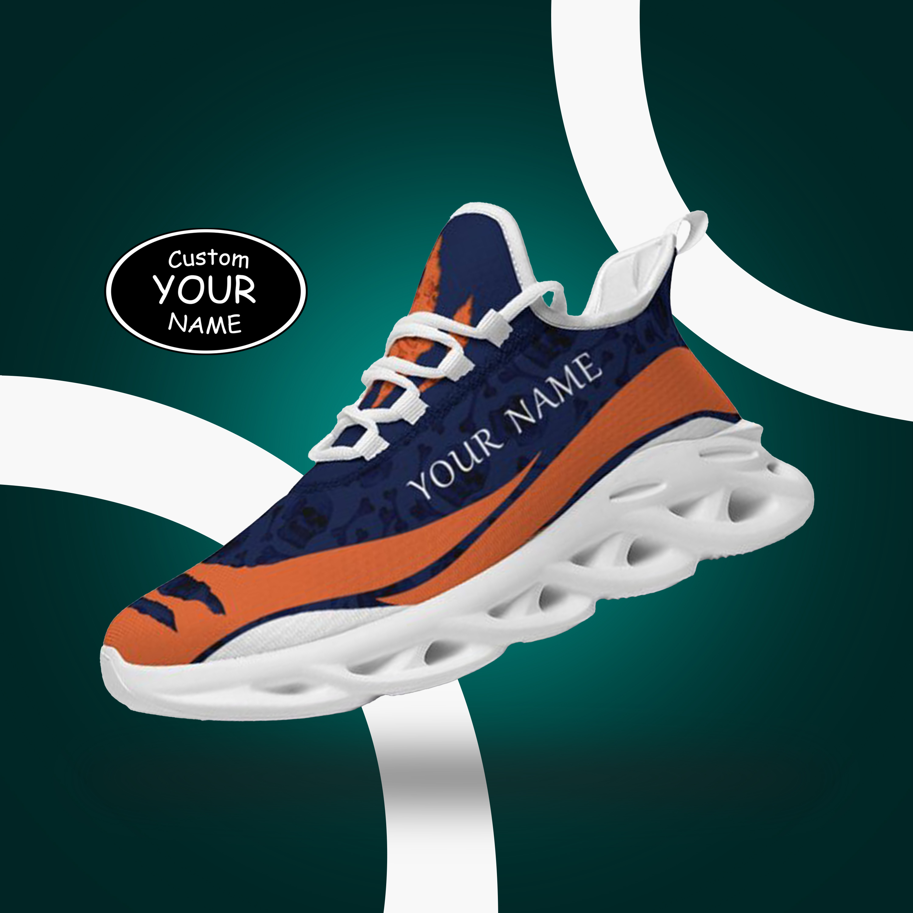 Max Sowl-25-cy-Chicago-7-3，Personalized  Chicago Sneakers, Custom Breathable Walking Shoes, Patriotic Running Shoes