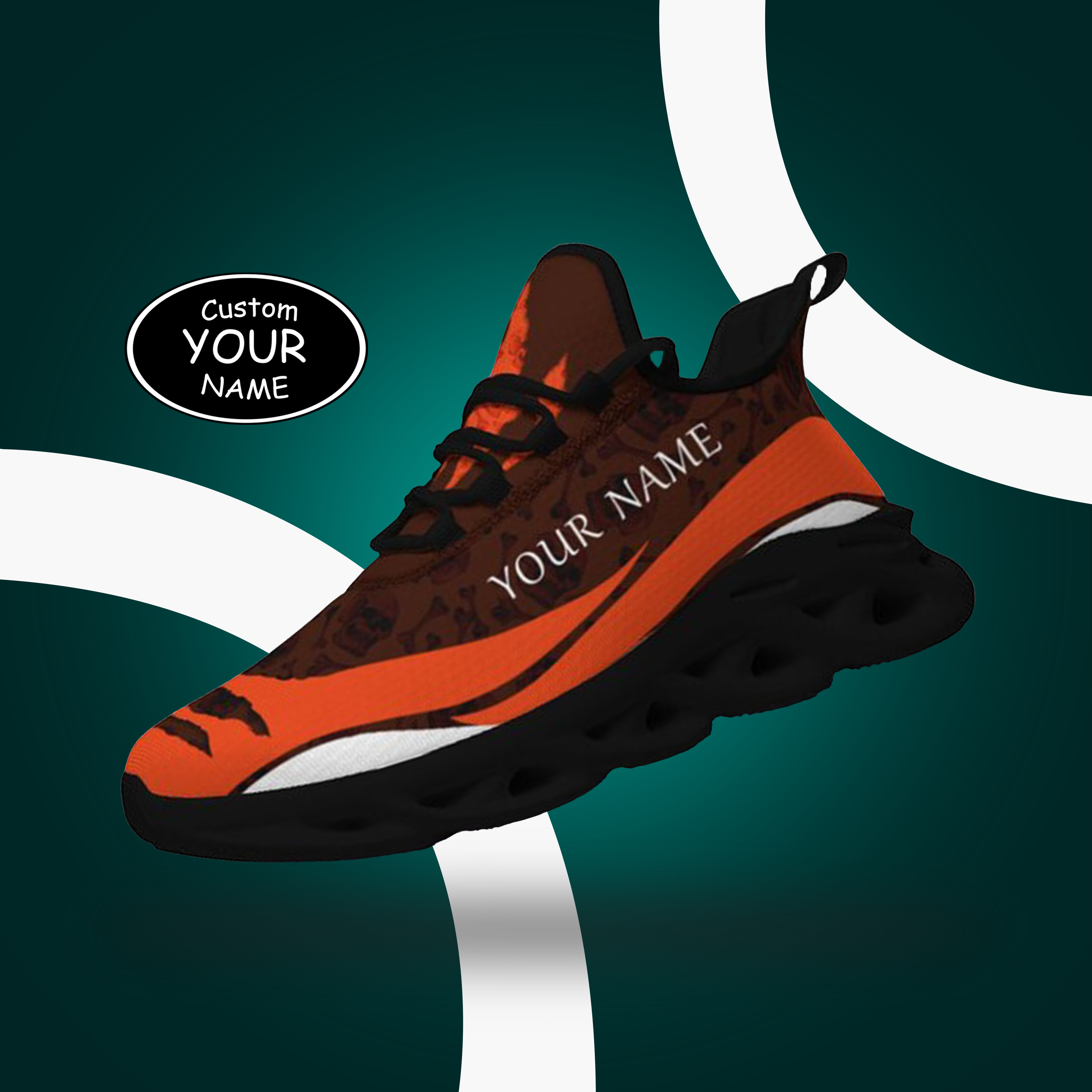 Max Sowl-25-cy-Cleveland-8-3，Personalized  Cleveland Sneakers, Custom Breathable Walking Shoes, Patriotic Running Shoes