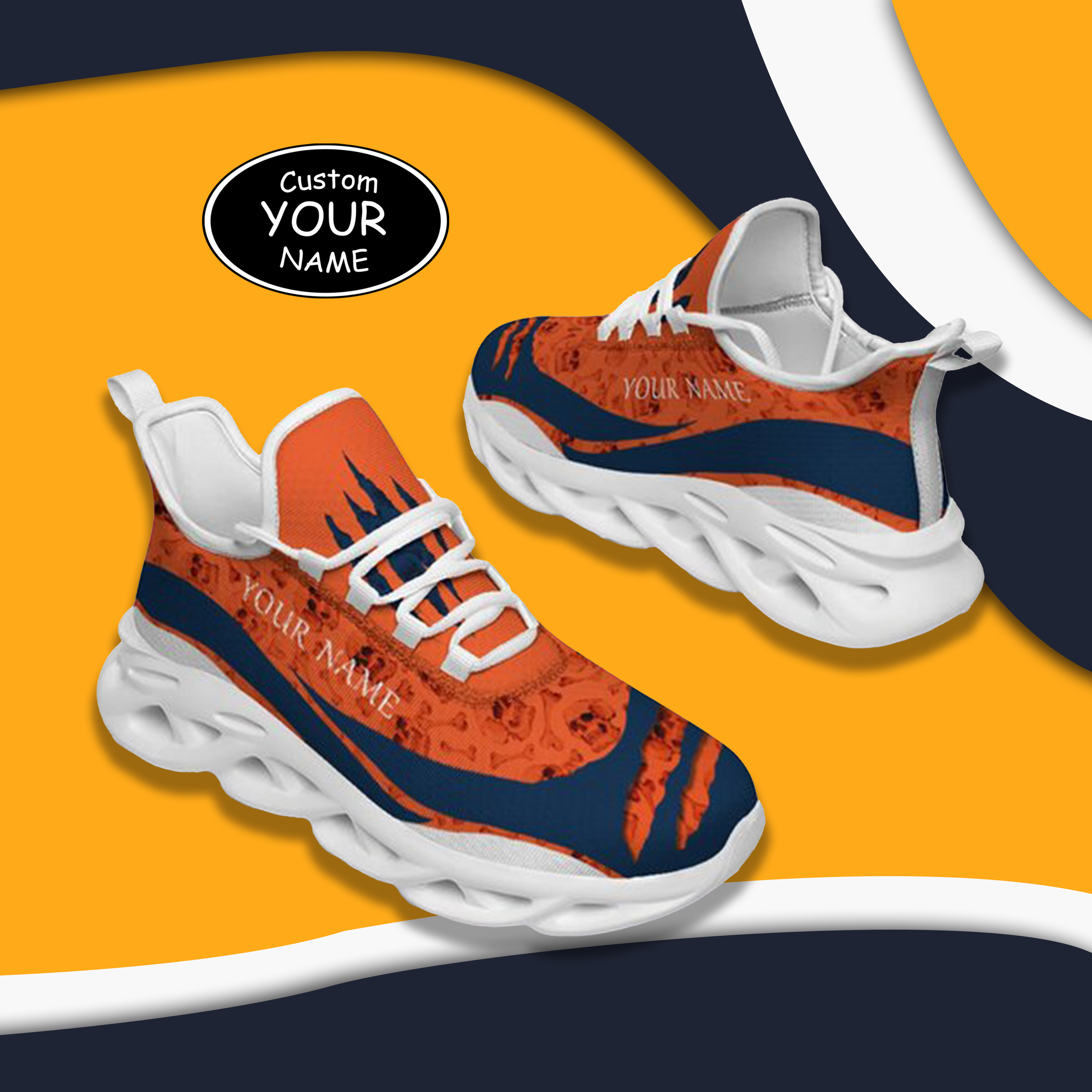 Max Sowl-25-cy-Denver-10-3，Personalized  Denver Sneakers, Custom Breathable Walking Shoes, Patriotic Running Shoes
