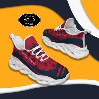Max Sowl-25-cy-Houston-12-3，Personalized  Houston Sneakers, Custom Breathable Walking Shoes, Patriotic Running Shoes