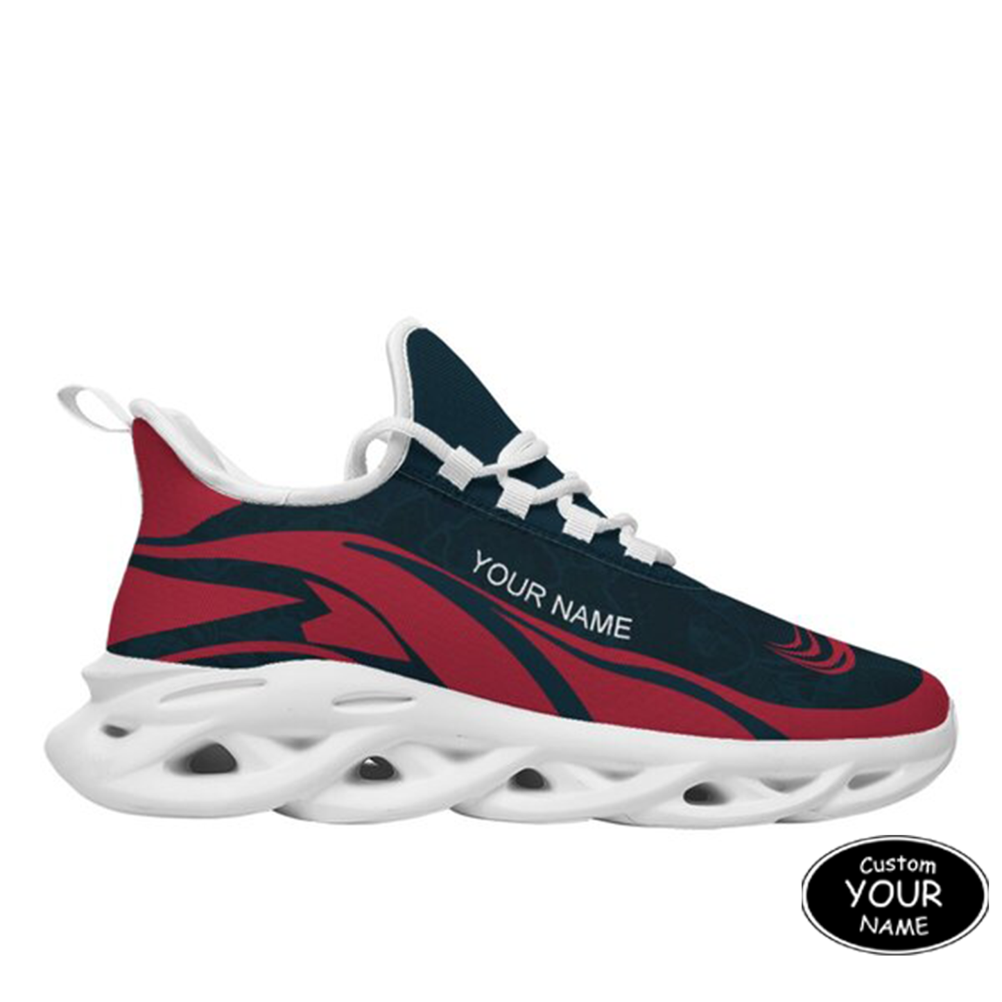Personalized  Houston Sneakers, Custom Breathable Walking Shoes, Patriotic Running Shoes,Max Sowl-25-yy-Houston-12-1