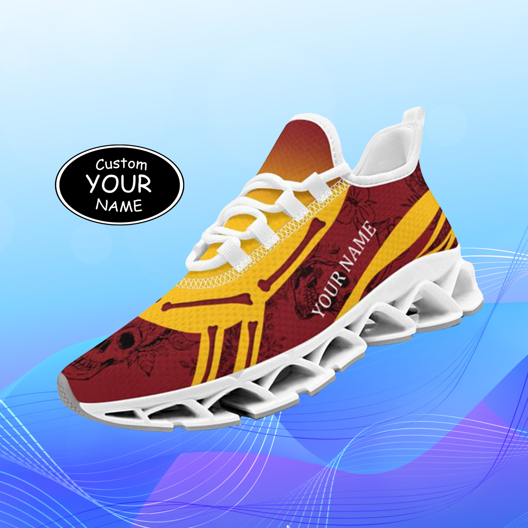 FN003-25-cy-Arizona-1-1，Personalized  Arizona Sneakers, Custom Breathable Walking Shoes, Patriotic Running Shoes