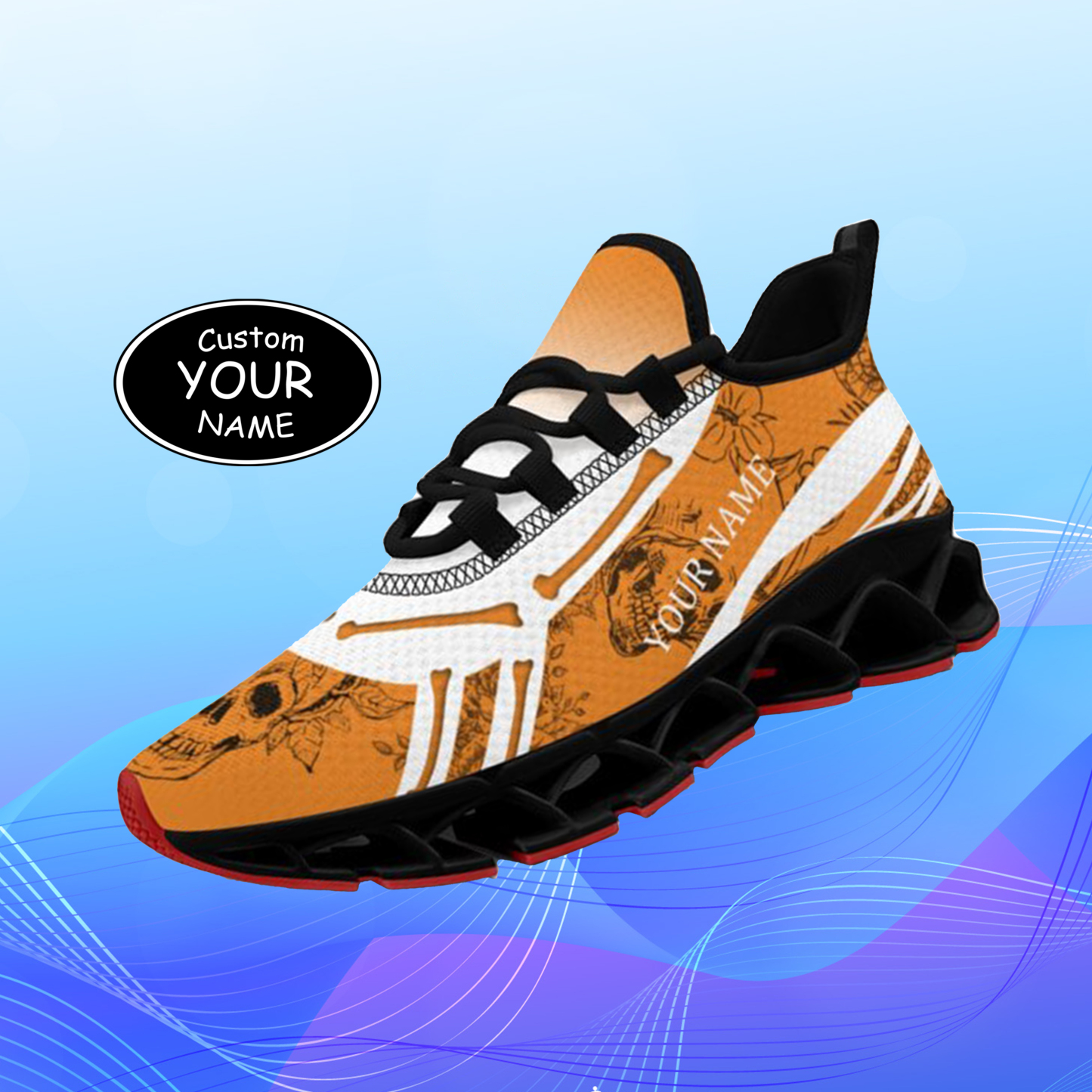 Personalized New York Sneakers, Custom Breathable Walking Shoes, Patri