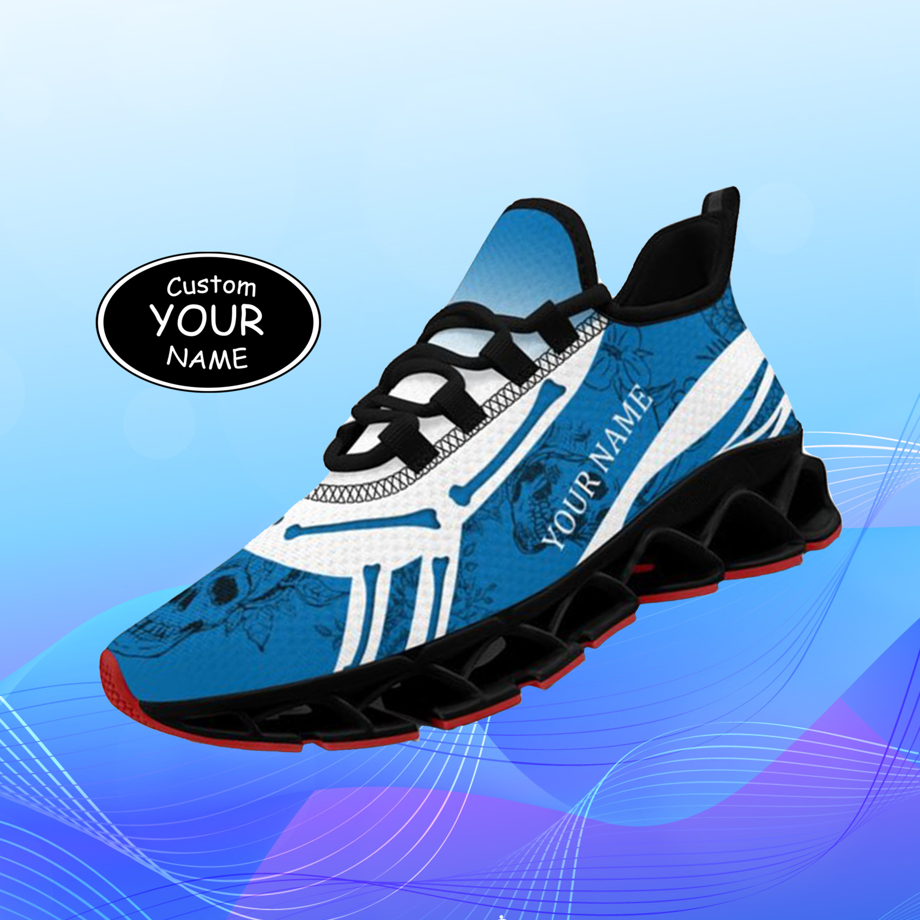 Personalized New York Sneakers, Custom Breathable Walking Shoes, Patri
